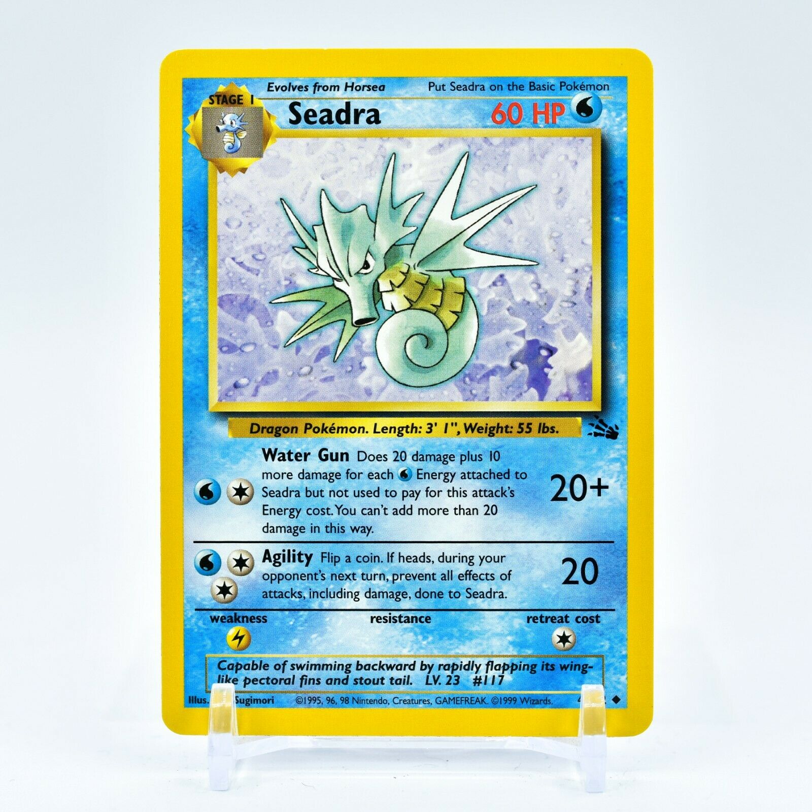 Seadra - 42/62 Fossil Unlimited Uncommon Pokemon - NM