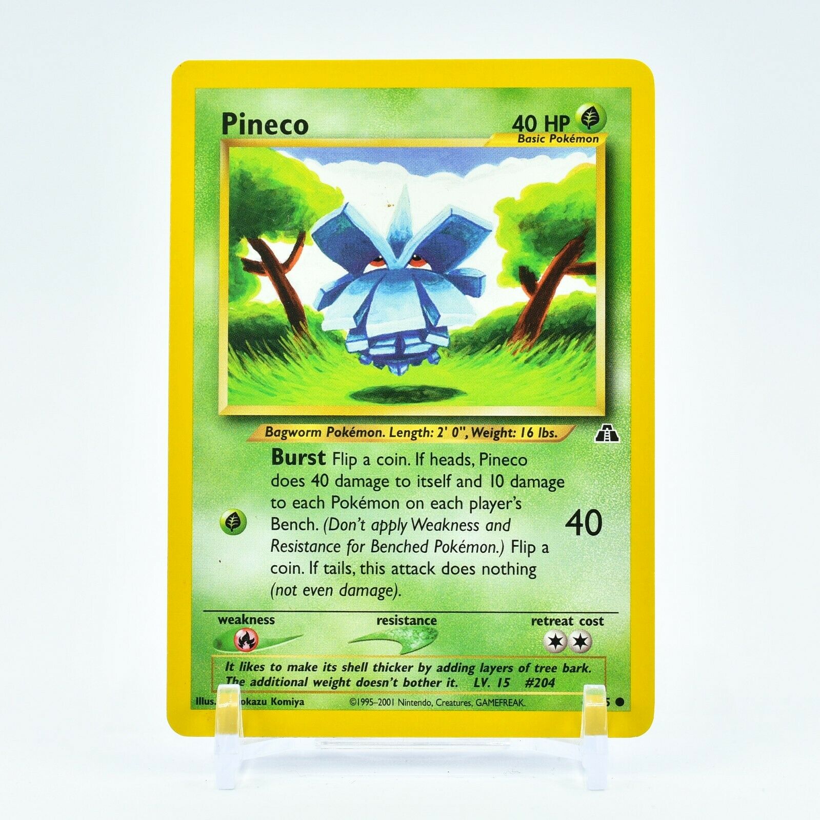 Pineco - 61/75 Neo Discovery Unlimited Common Pokemon - NM
