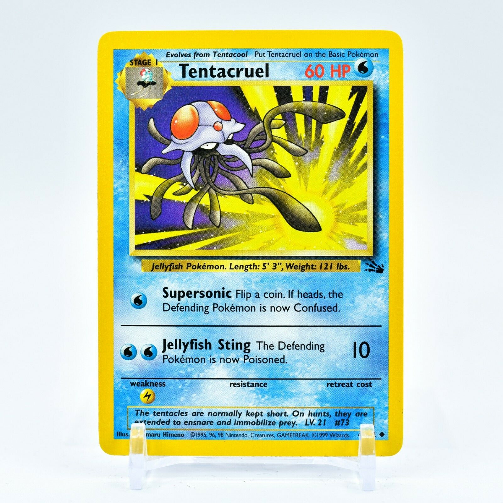 Tentacruel - 44/62 Fossil Unlimited Uncommon Pokemon - NM