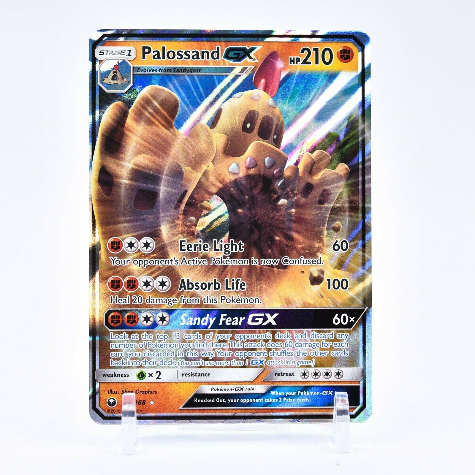 Palossand GX - 82/168 Celestial Storm Ultra Rare Pokemon - NM/MINT