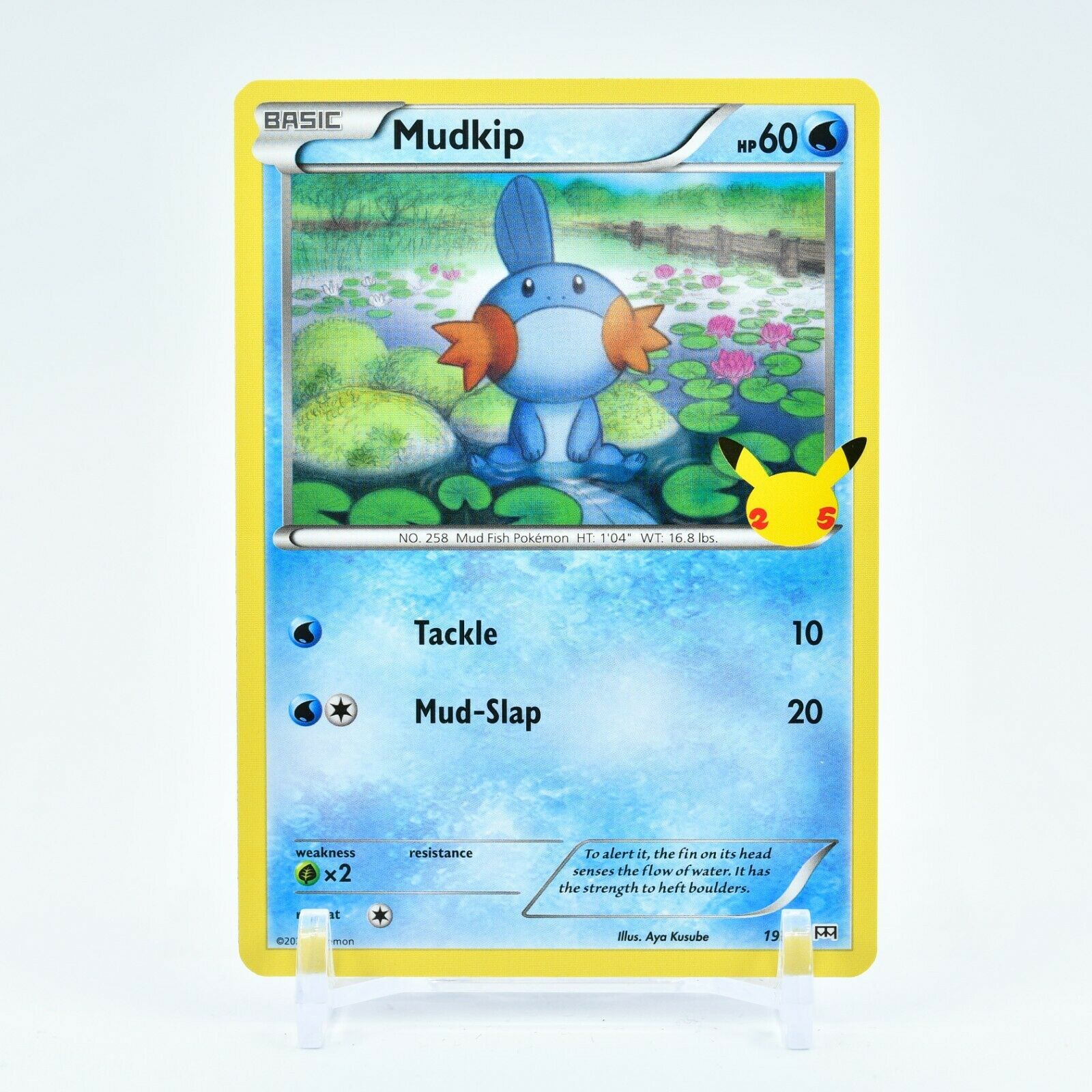 Mudkip - 19/25 Mcdonald's Promo 25th Anniversary Starter Pokemon - NM/MINT
