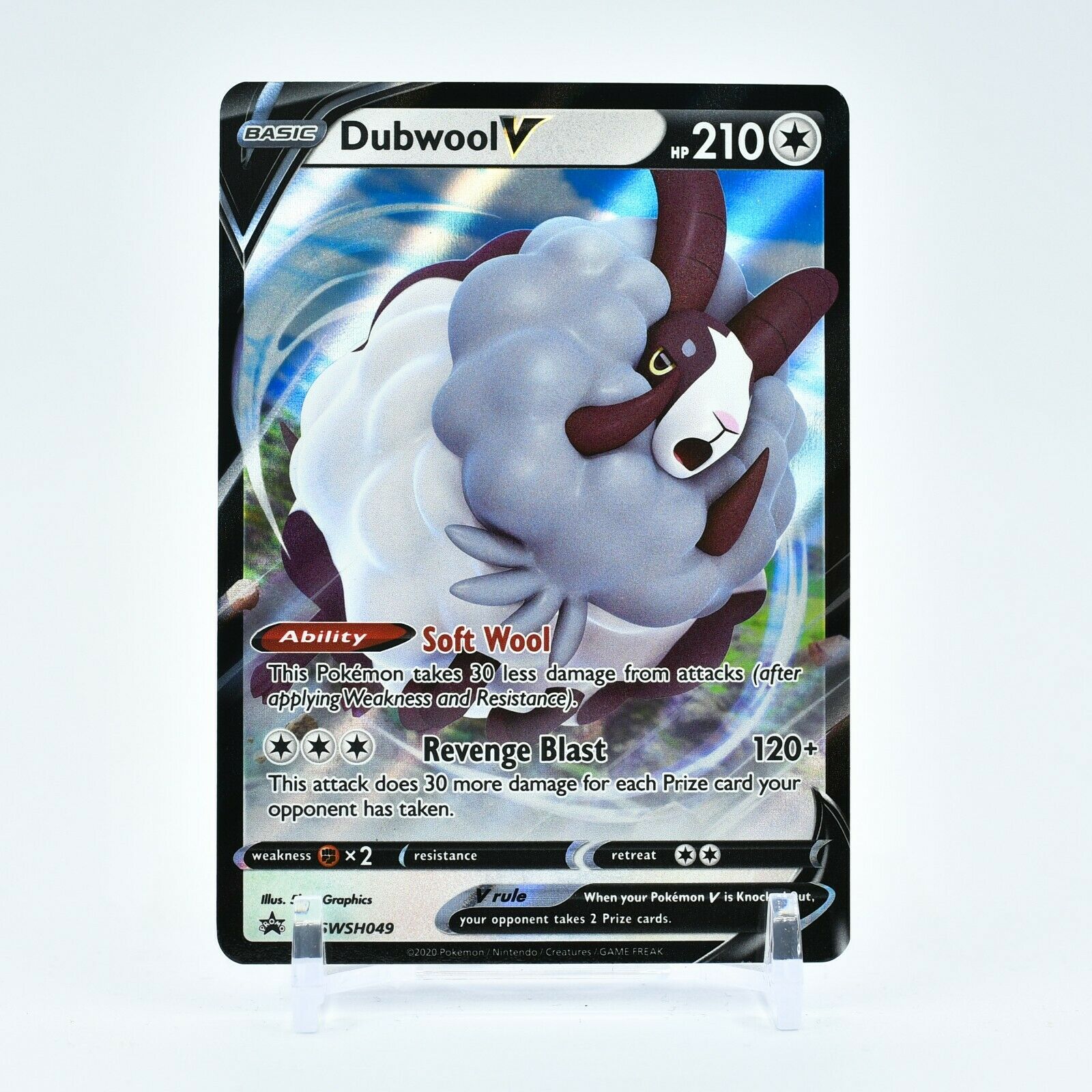 Dubwool V - SWSH049 Black Star Promo Ultra Rare Pokemon - NM/MINT