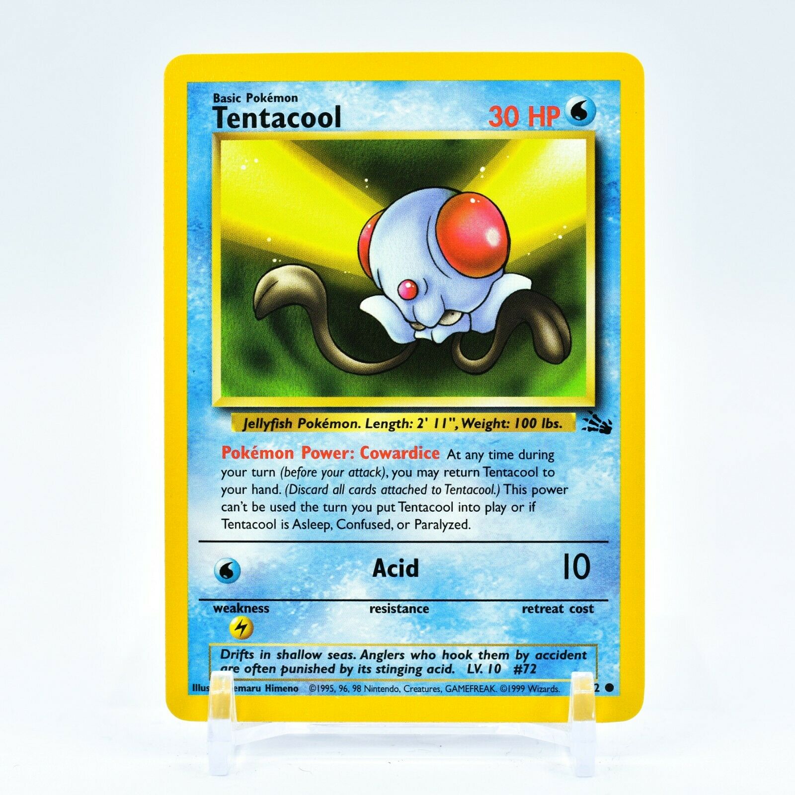 Tentacool - 56/62 Fossil Unlimited Common Pokemon - NM