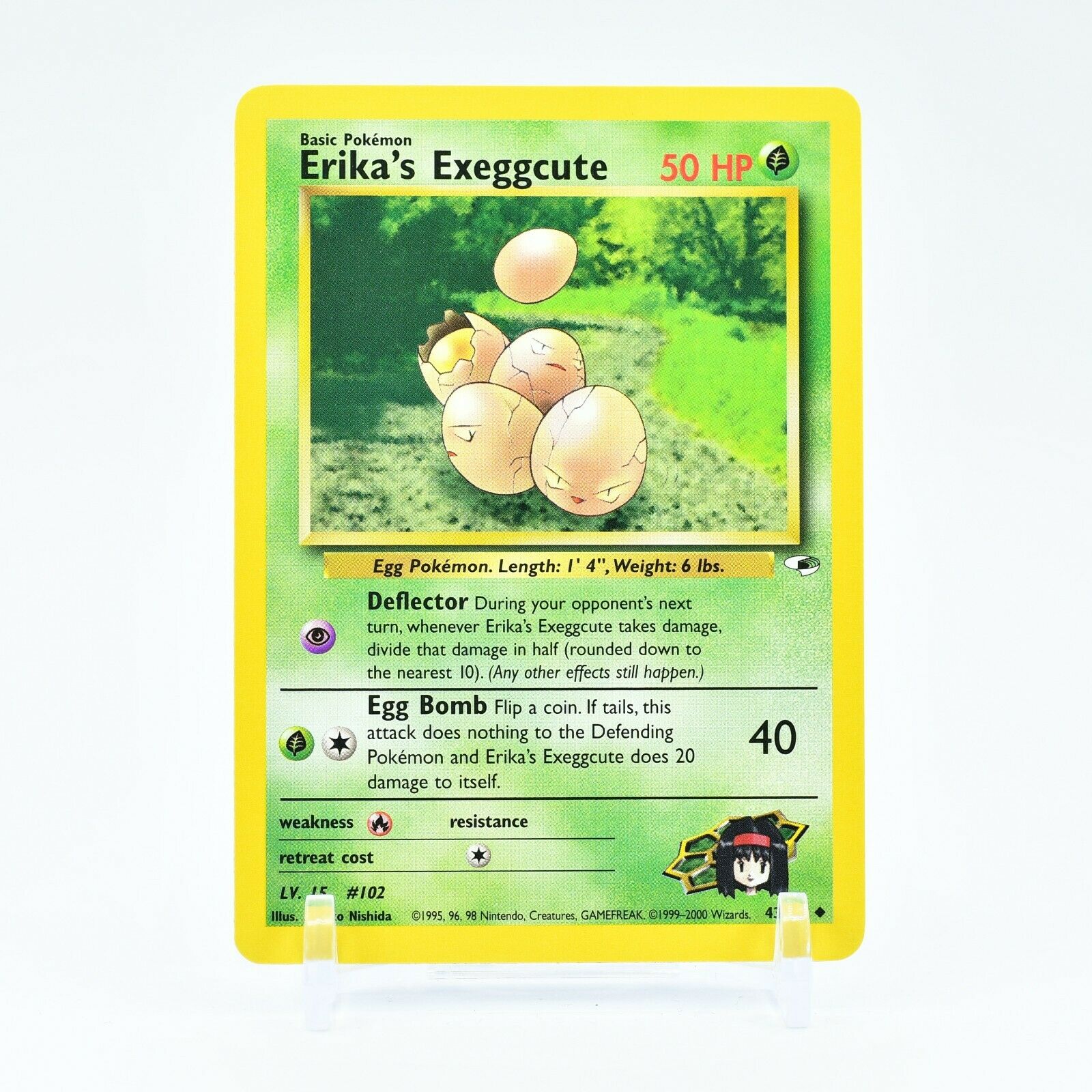 Erika's Exeggcute - 43/132 Gym Heroes Unlimited Uncommon Pokemon - NM