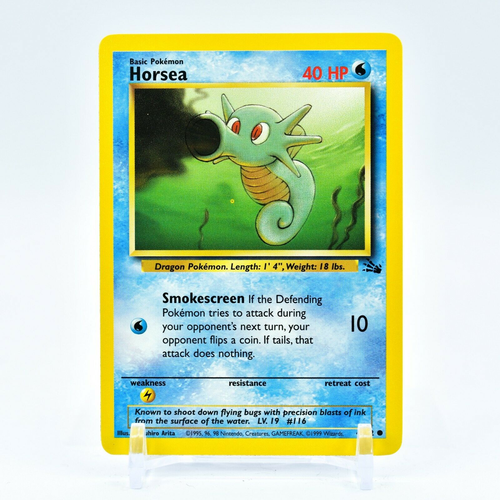 Horsea - 49/62 Fossil Unlimited Common Pokemon - NM