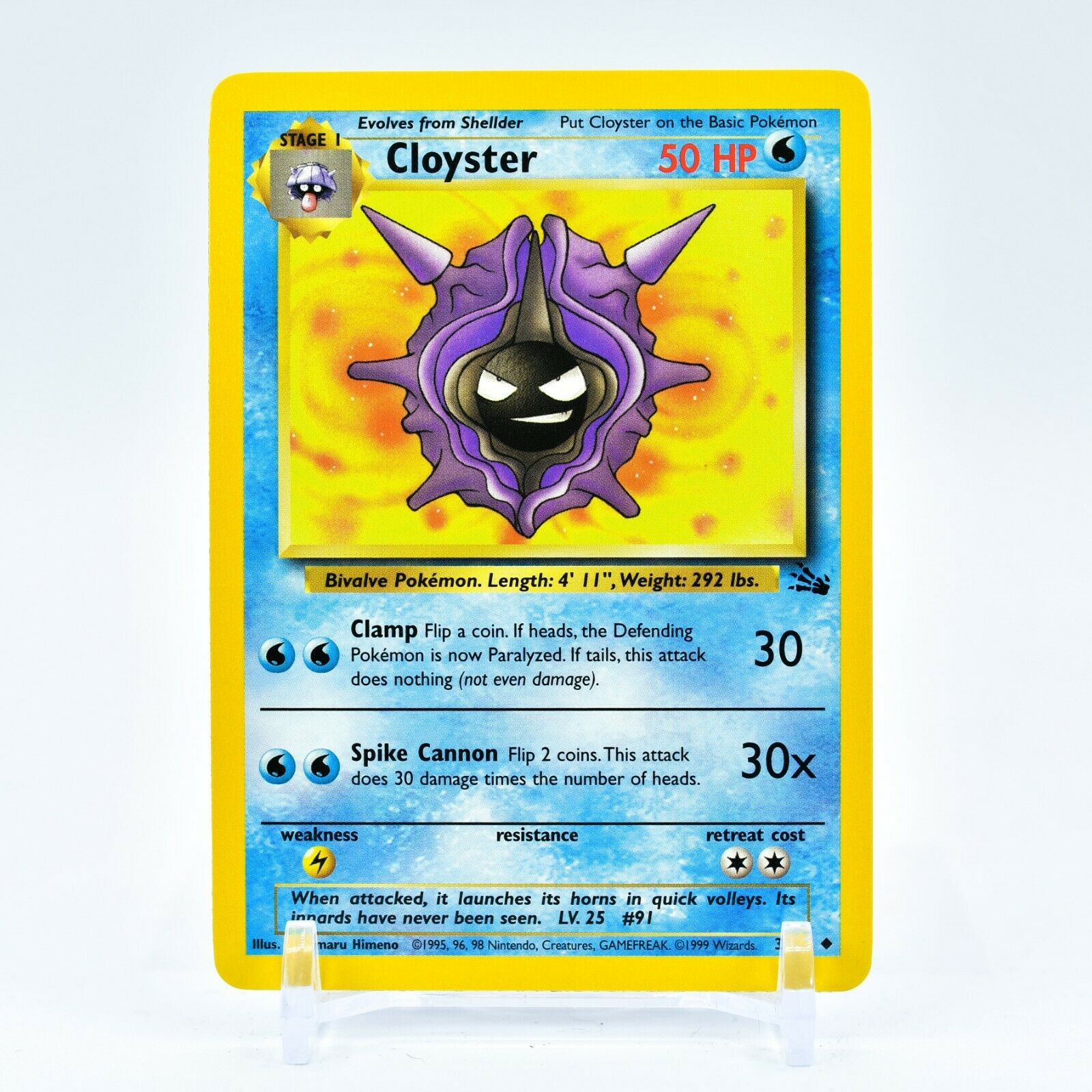 Cloyster - 32/62 Fossil Unlimited Uncommon Pokemon - NM
