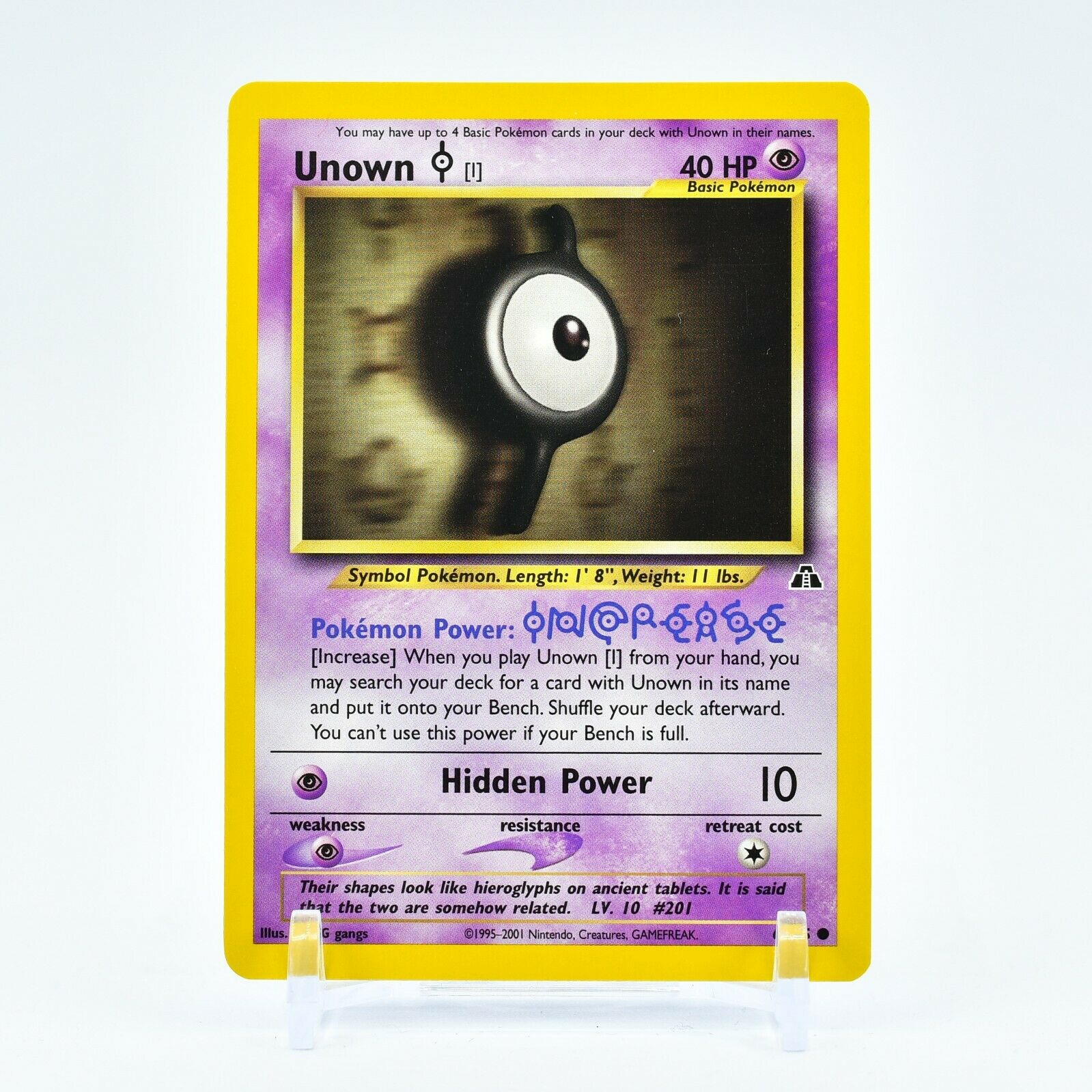 Unown I - 68/75 Neo Discovery Unlimited Common Pokemon - NM