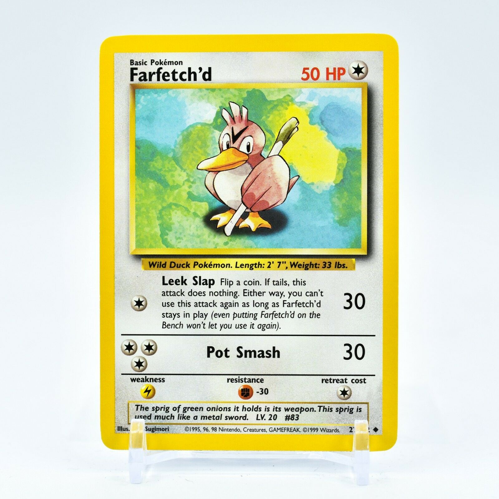 Farfetch'd - 27/102 Base Set Unlimited Uncommon Pokemon - NM