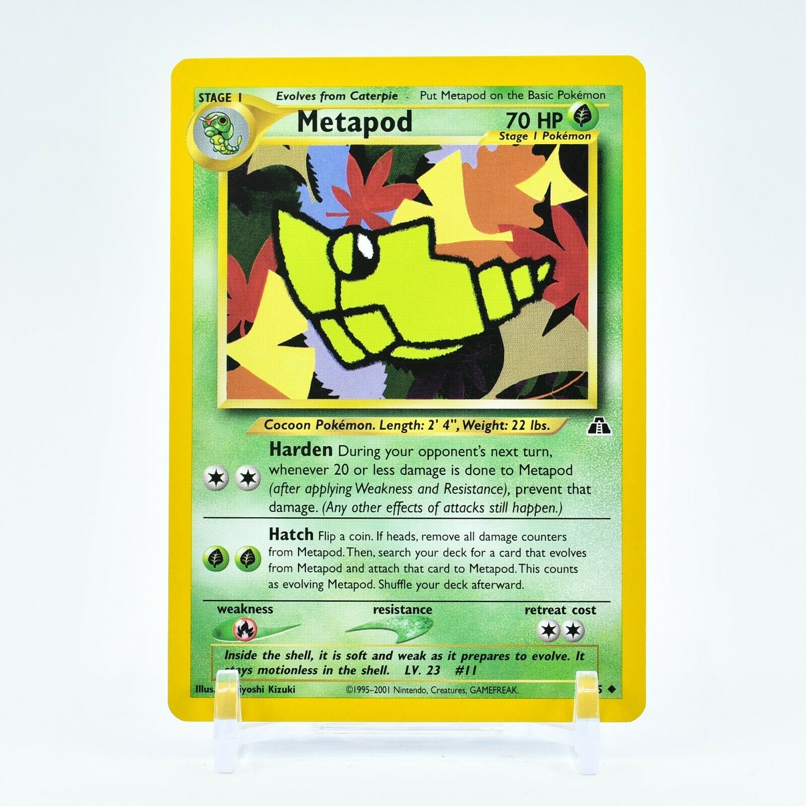 Metapod - 42/75 Neo Discovery Unlimited Uncommon Pokemon - NM