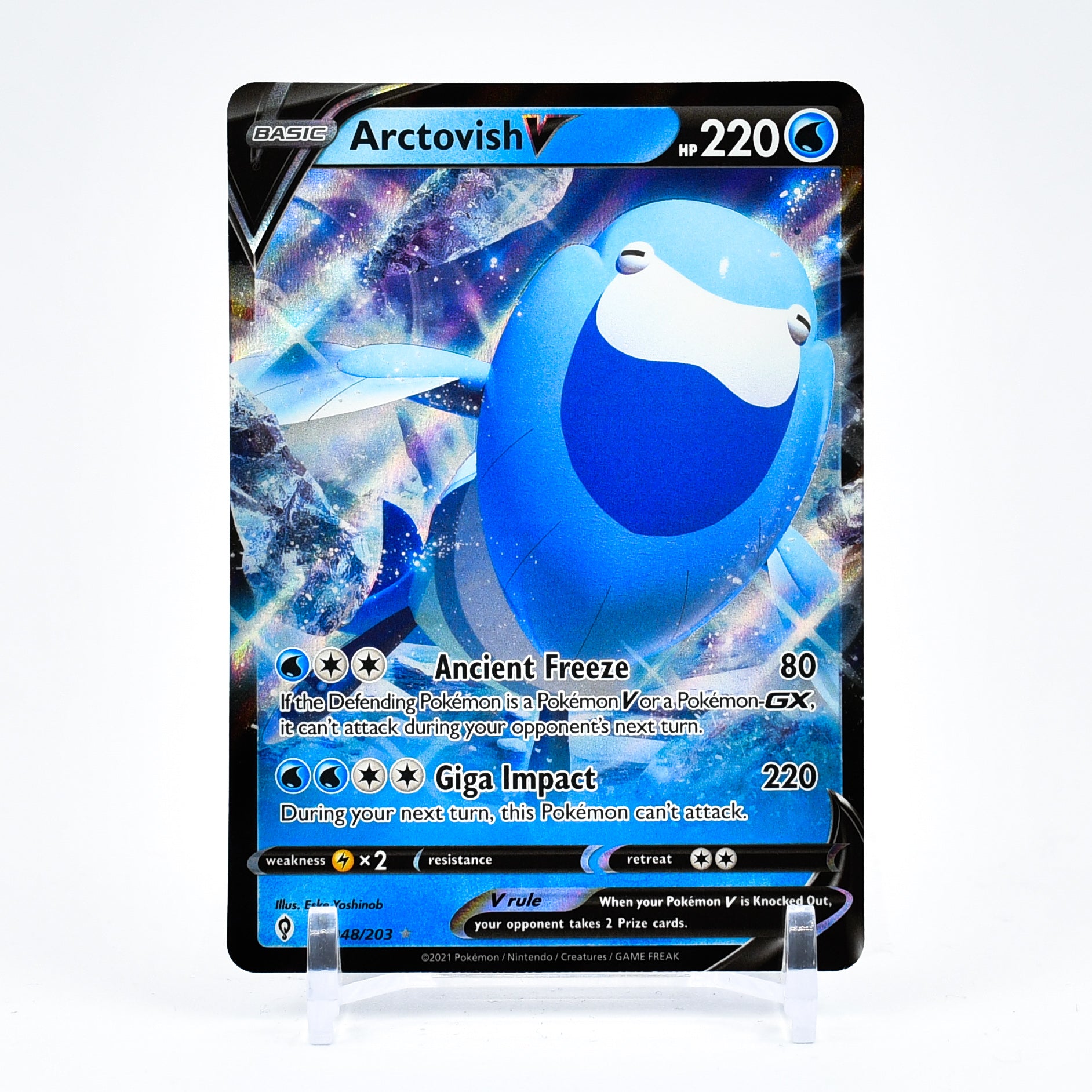 Arctovish V - 048/203 Evolving Skies Ultra Rare Pokemon - NM/MINT