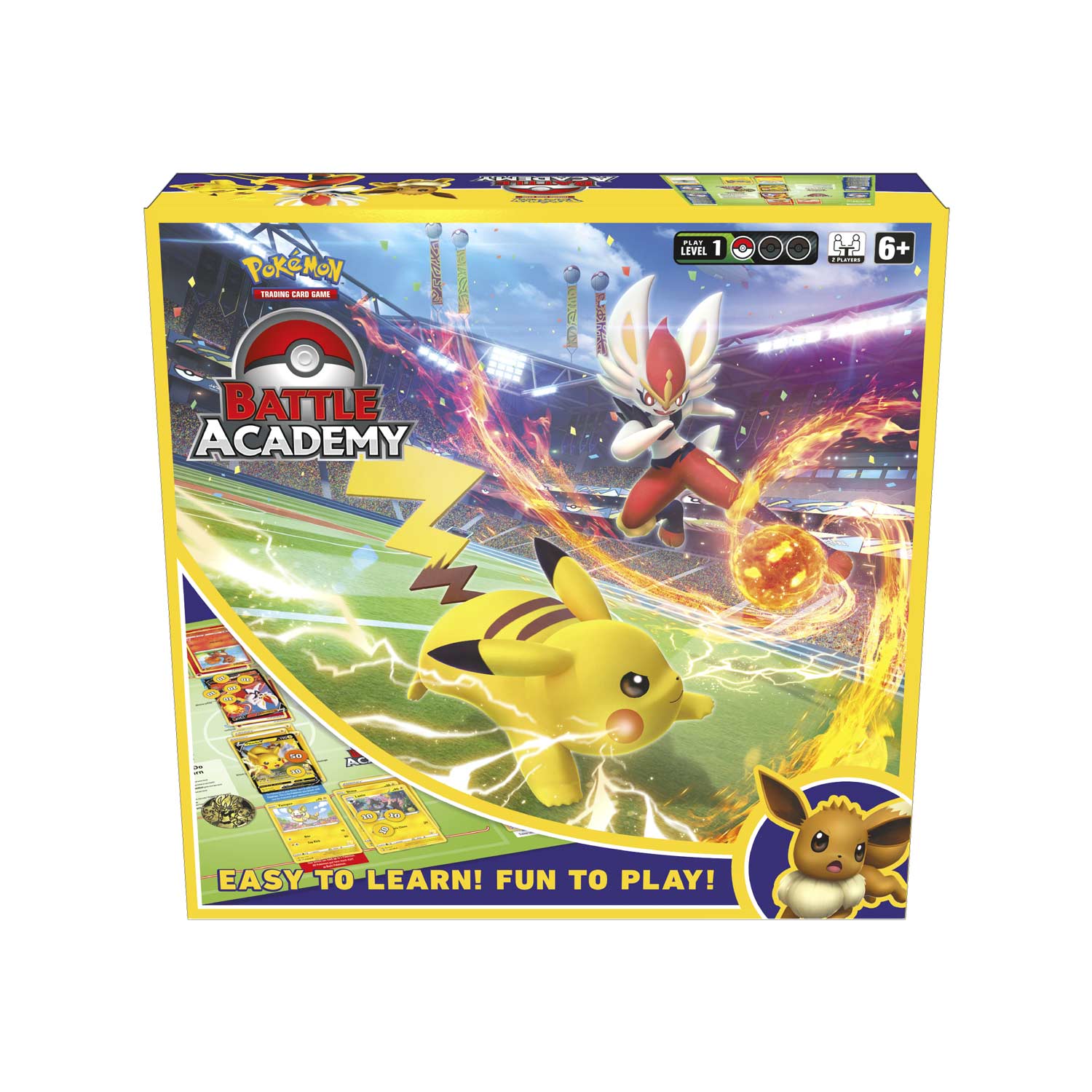 Pokemon TCG Battle Academy - 2022 Cinderace V, Pikachu V & Eevee V