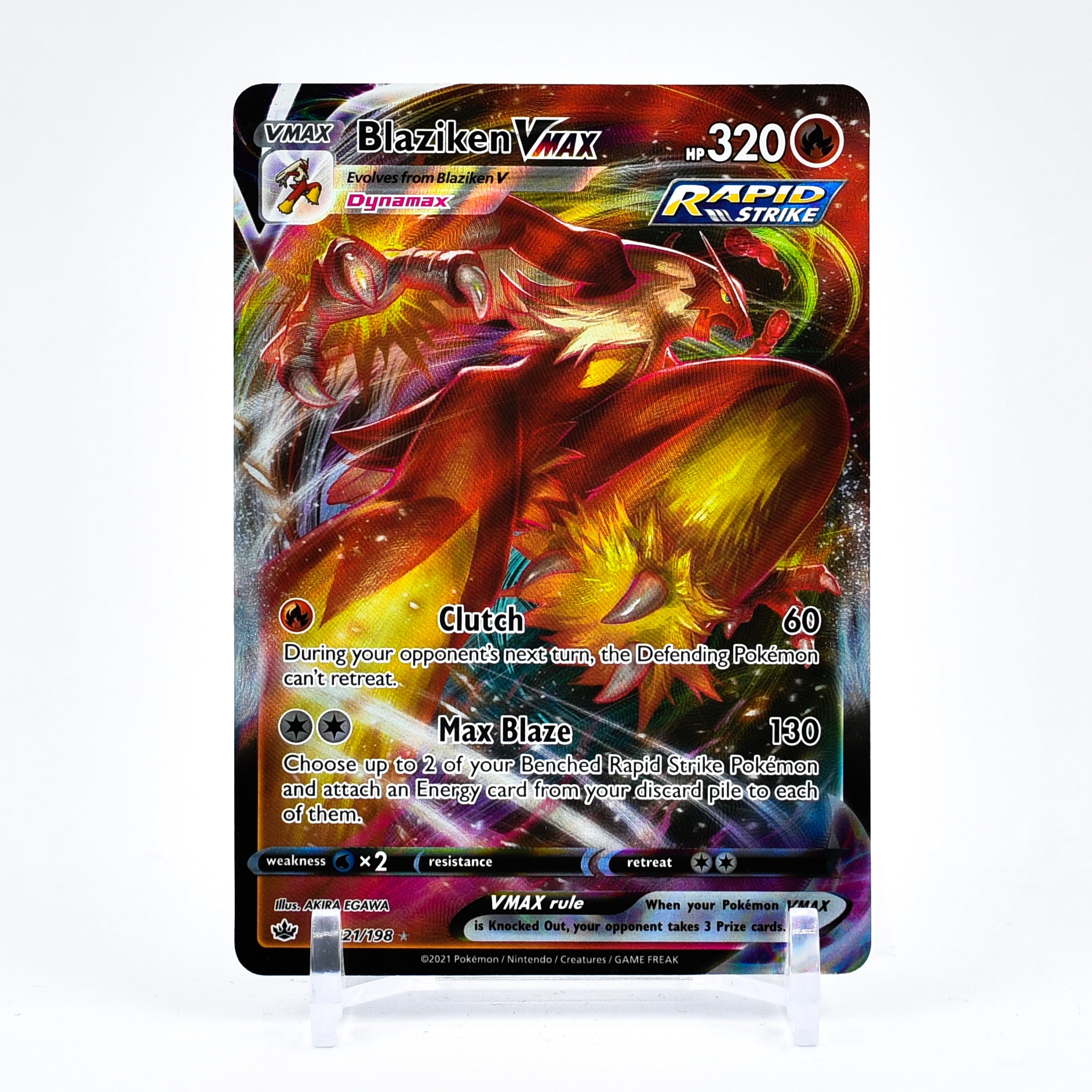 Blaziken Vmax - 021/198 Chilling Reign Ultra Rare Pokemon - NM/MINT