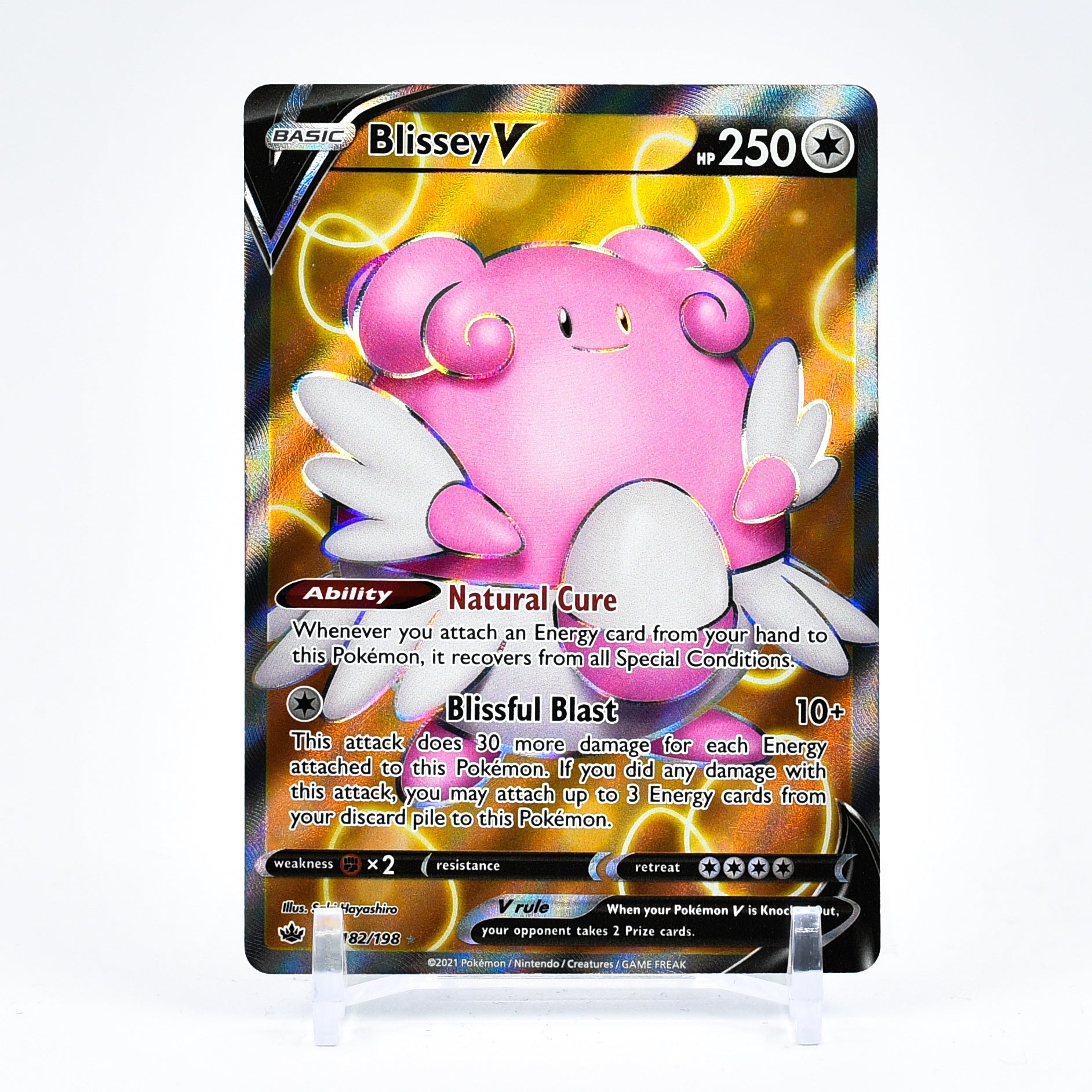 Blissey V - 182/198 Chilling Reign FULL ART Pokemon - NM/MINT