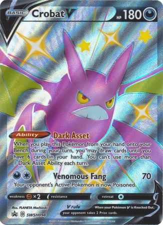 Crobat V - SWSH098 Black Star Promo Pokemon - NM/MINT