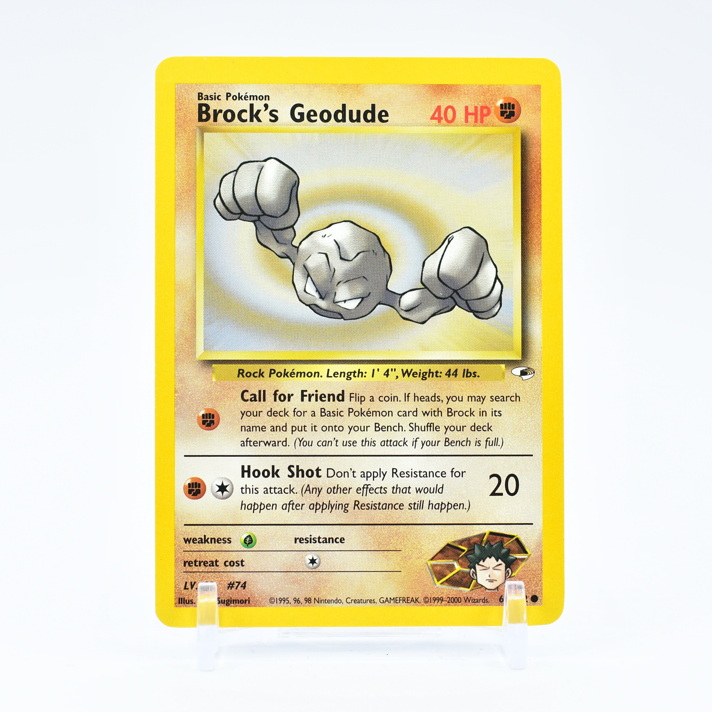 Brock's Geodude - 66/132 Gym Heroes Unlimited Common Pokemon - NM