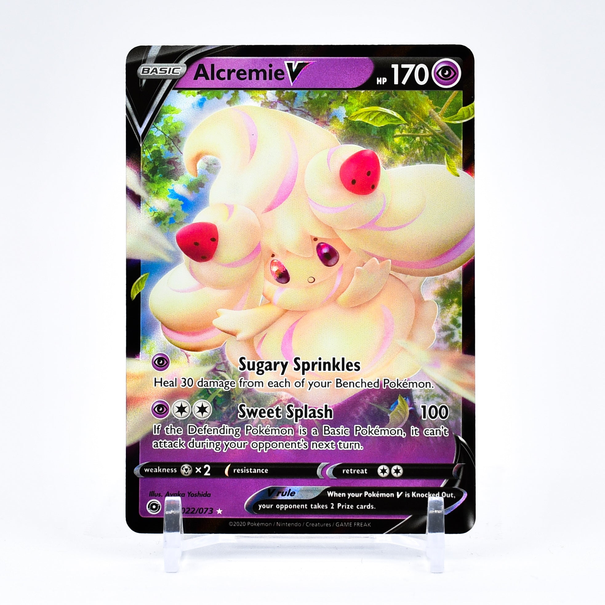 Alcremie V - 022/073 Champion's Path Ultra Rare Pokemon - NM/MINT