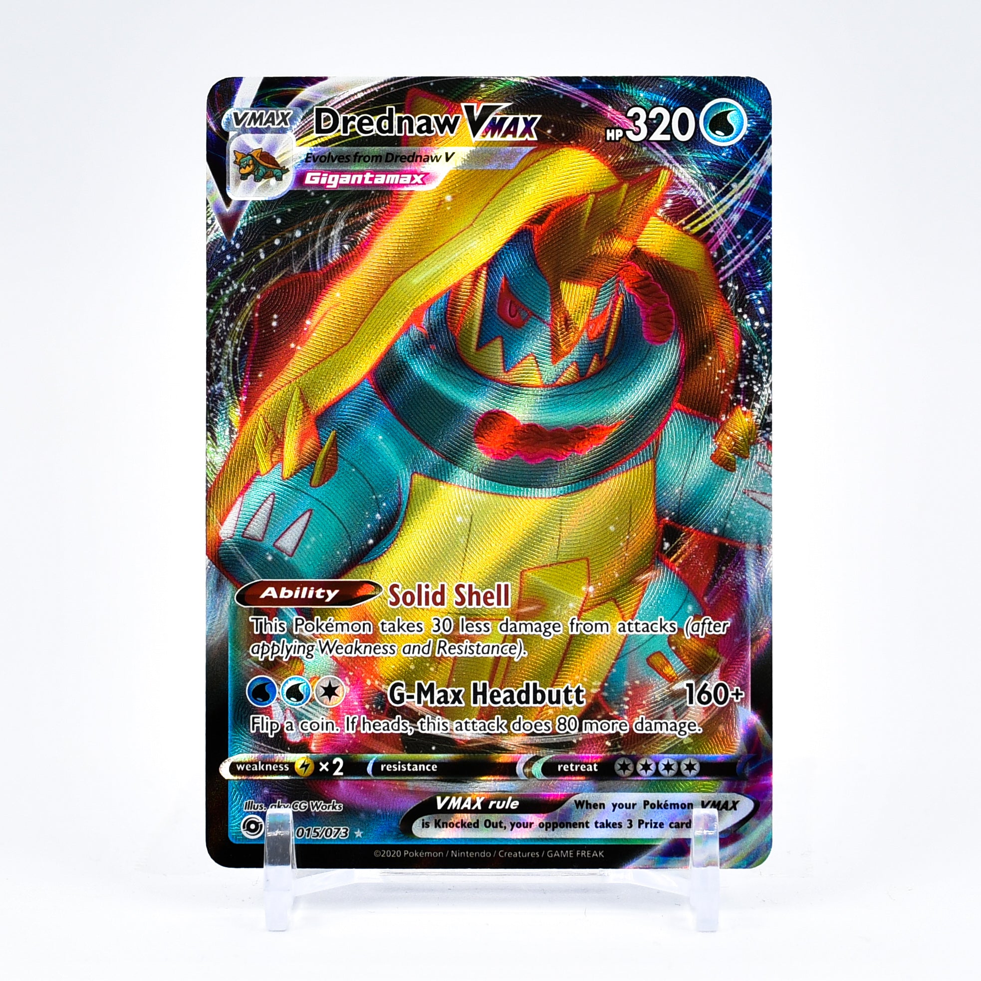 Drednaw Vmax - 015/073 Champion's Path Ultra Rare Pokemon - NM/MINT