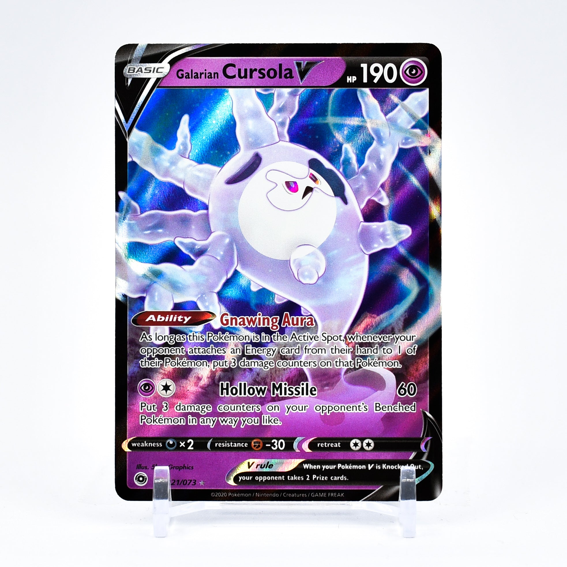 Galarian Cursola V - 021/073 Champion's Path Ultra Rare Pokemon - NM/MINT