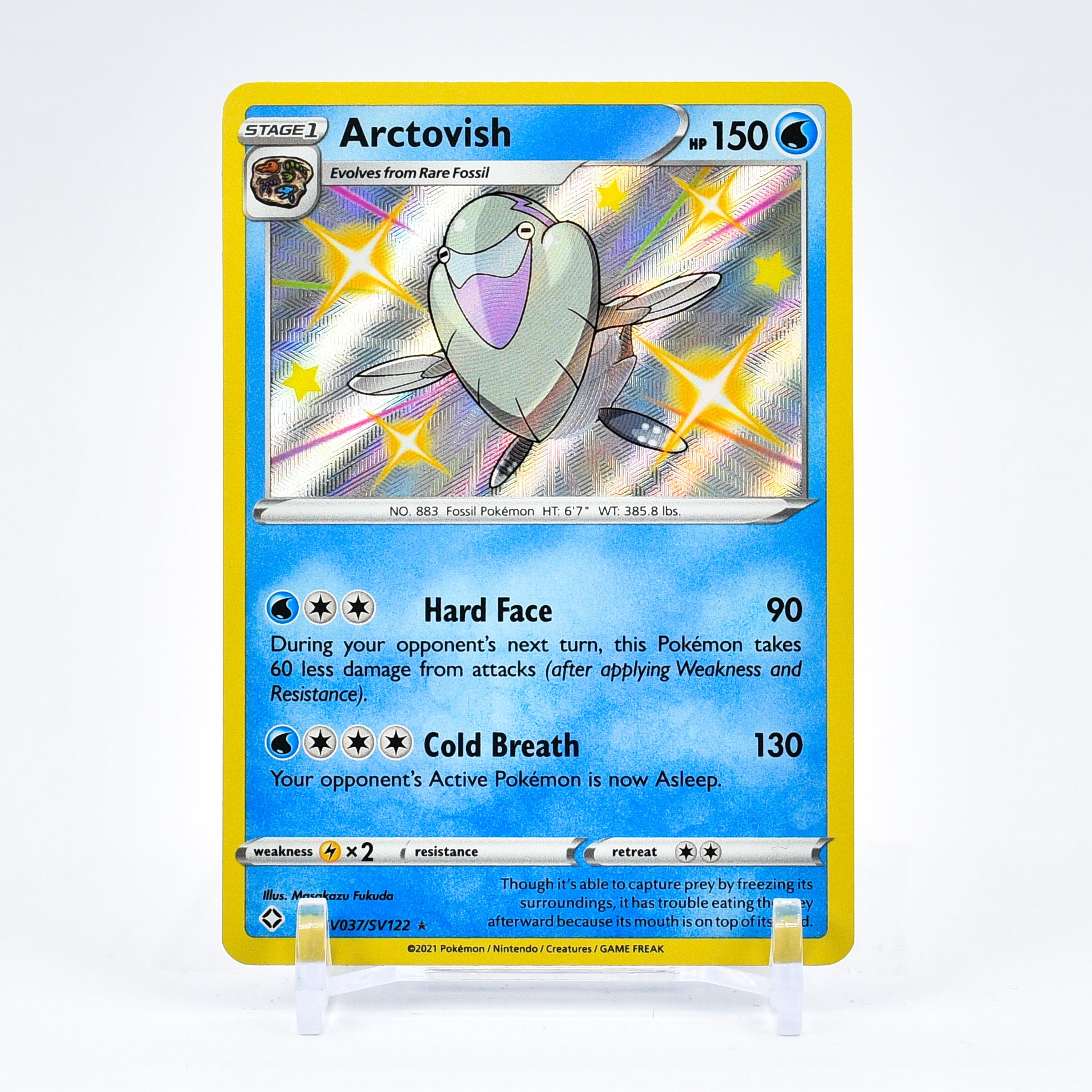 Arctovish - SV037/SV122 Shining Fates SHINY HOLO Rare Pokemon - NM/MINT