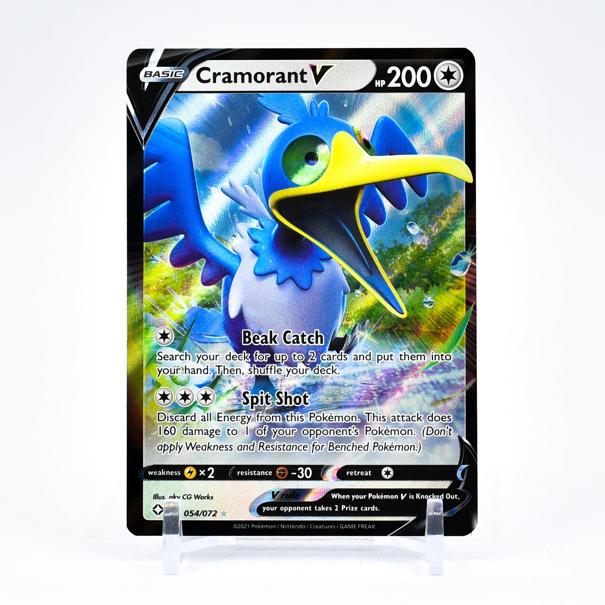 Cramorant V - 054/072 Shining Fates Ultra Rare Pokemon - NM/MINT