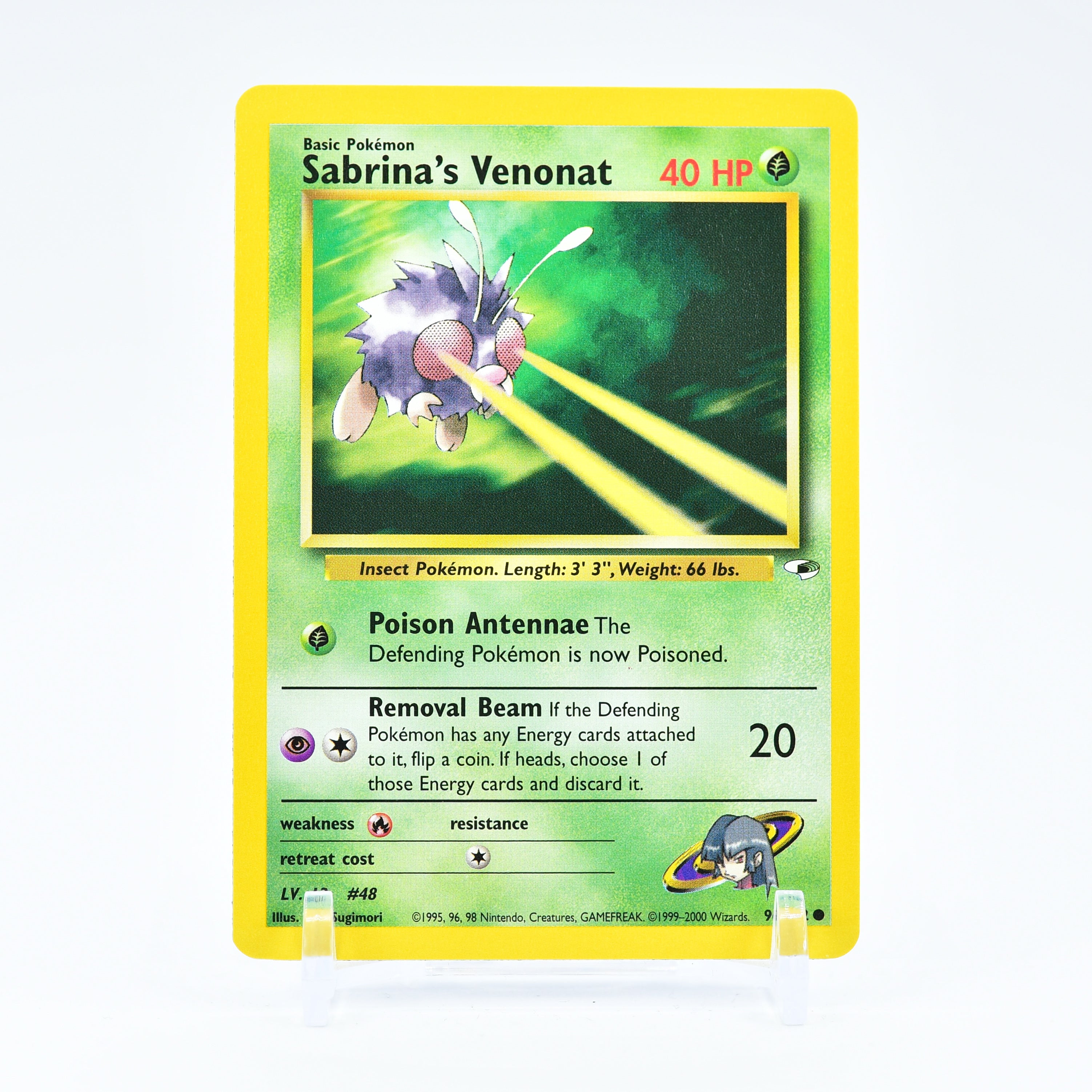 Sabrina's Venonat - 96/132 Gym Heroes Unlimited Common Pokemon - NM