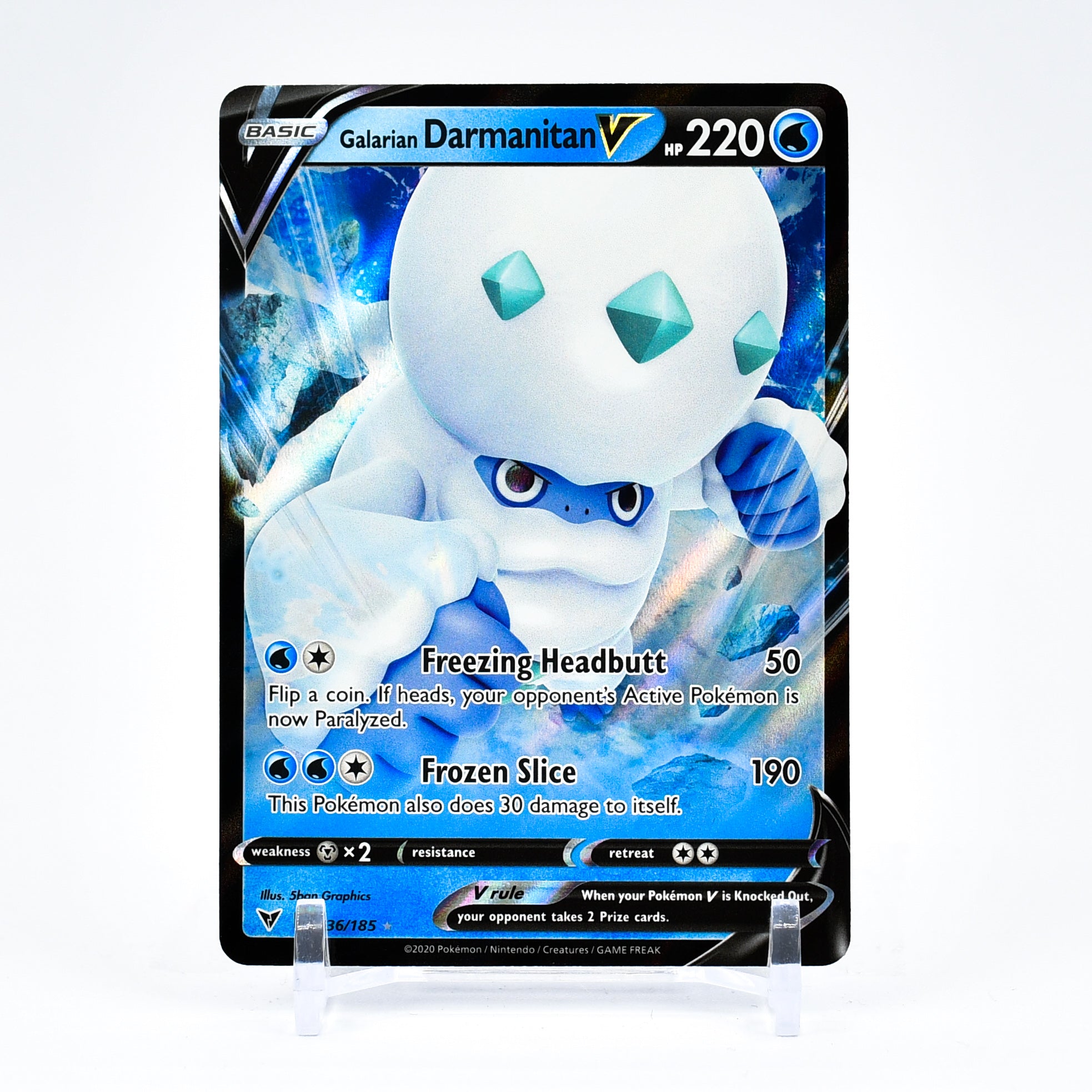 Galarian Darmanitan V - 036/185 Vivid Voltage Ultra Rare Pokemon - NM/MINT