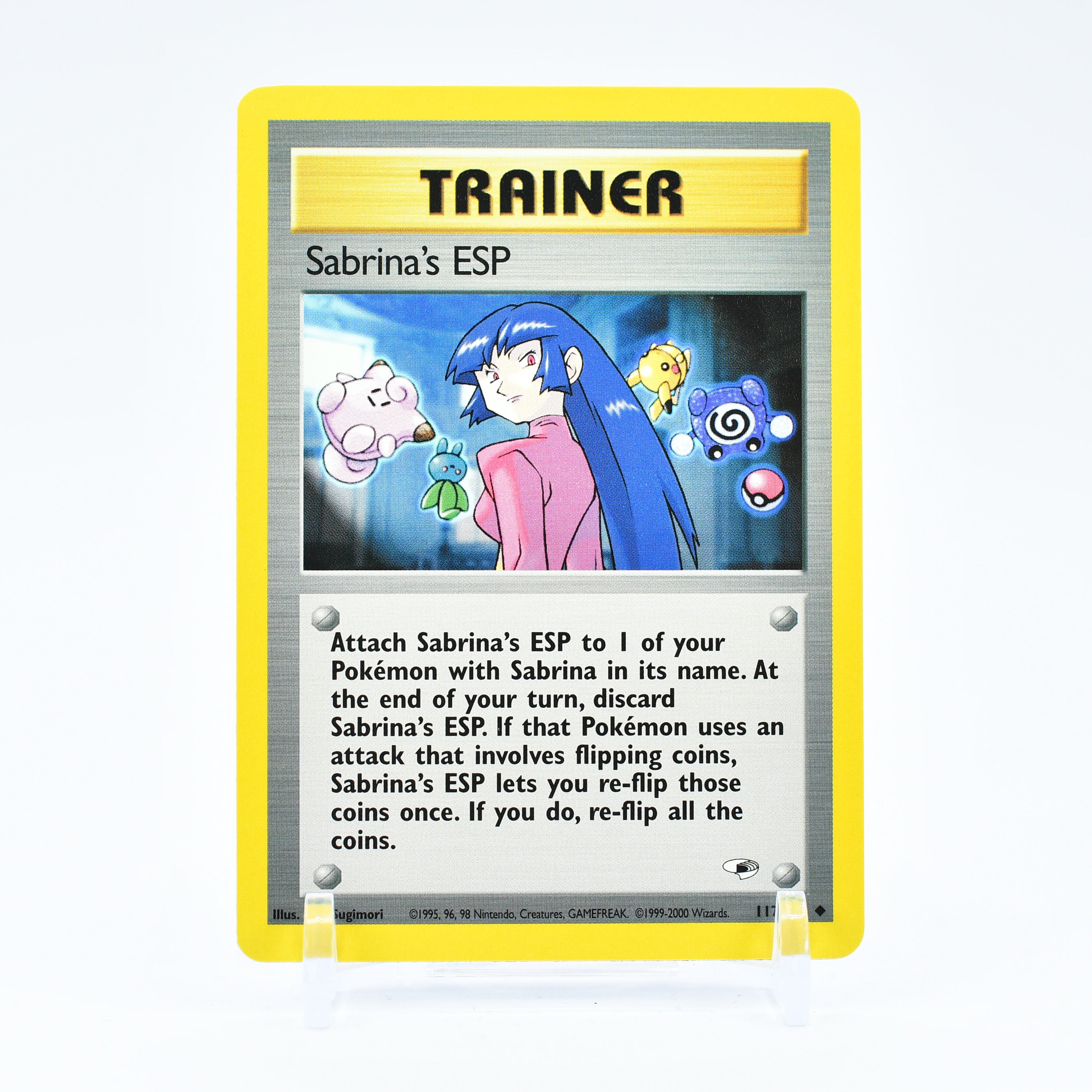 Sabrina's ESP - 117/132 Gym Heroes Unlimited Uncommon Trainer - NM