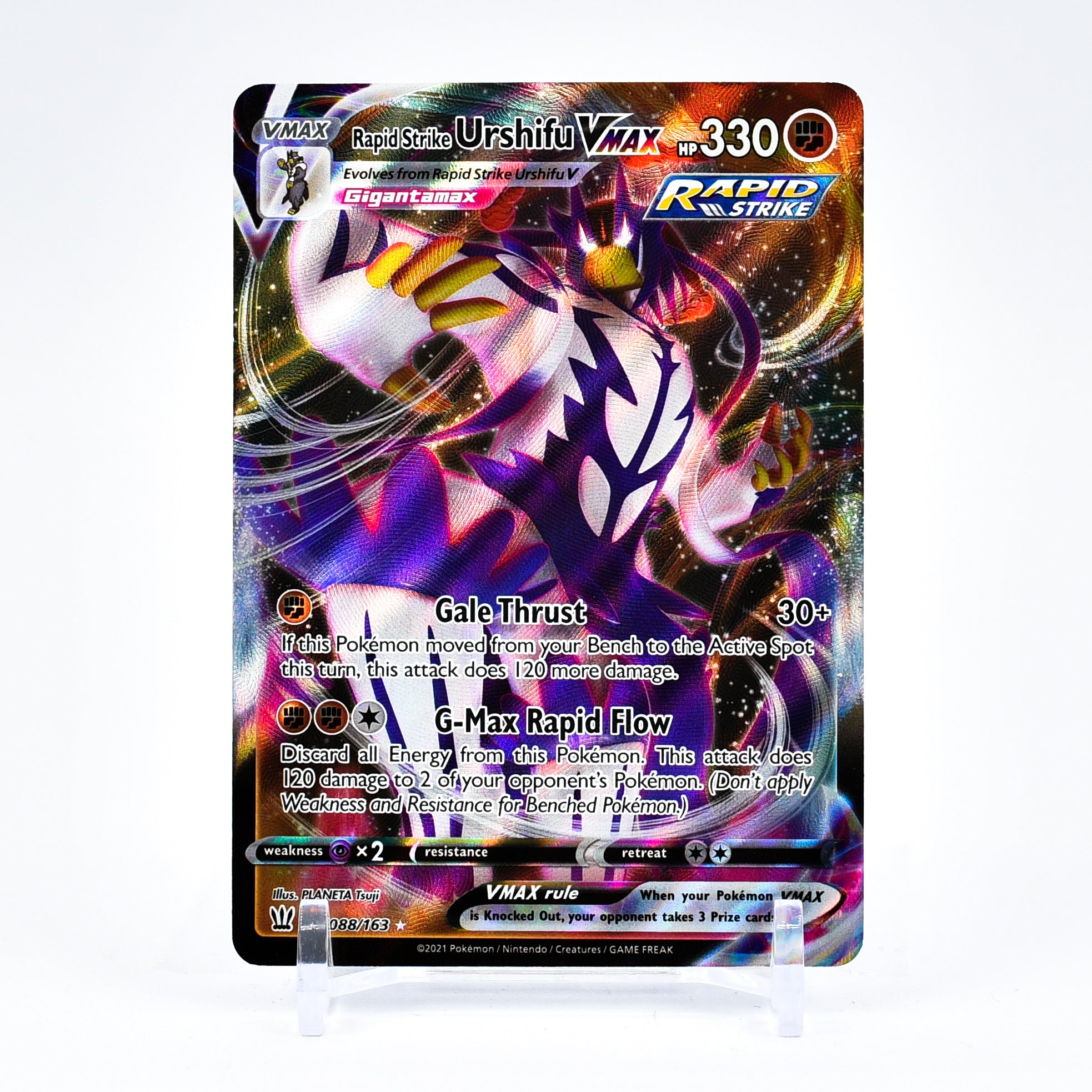 Rapid Strike Urshifu Vmax - 088/163 Battle Styles Ultra Rare Pokemon - NM/MINT