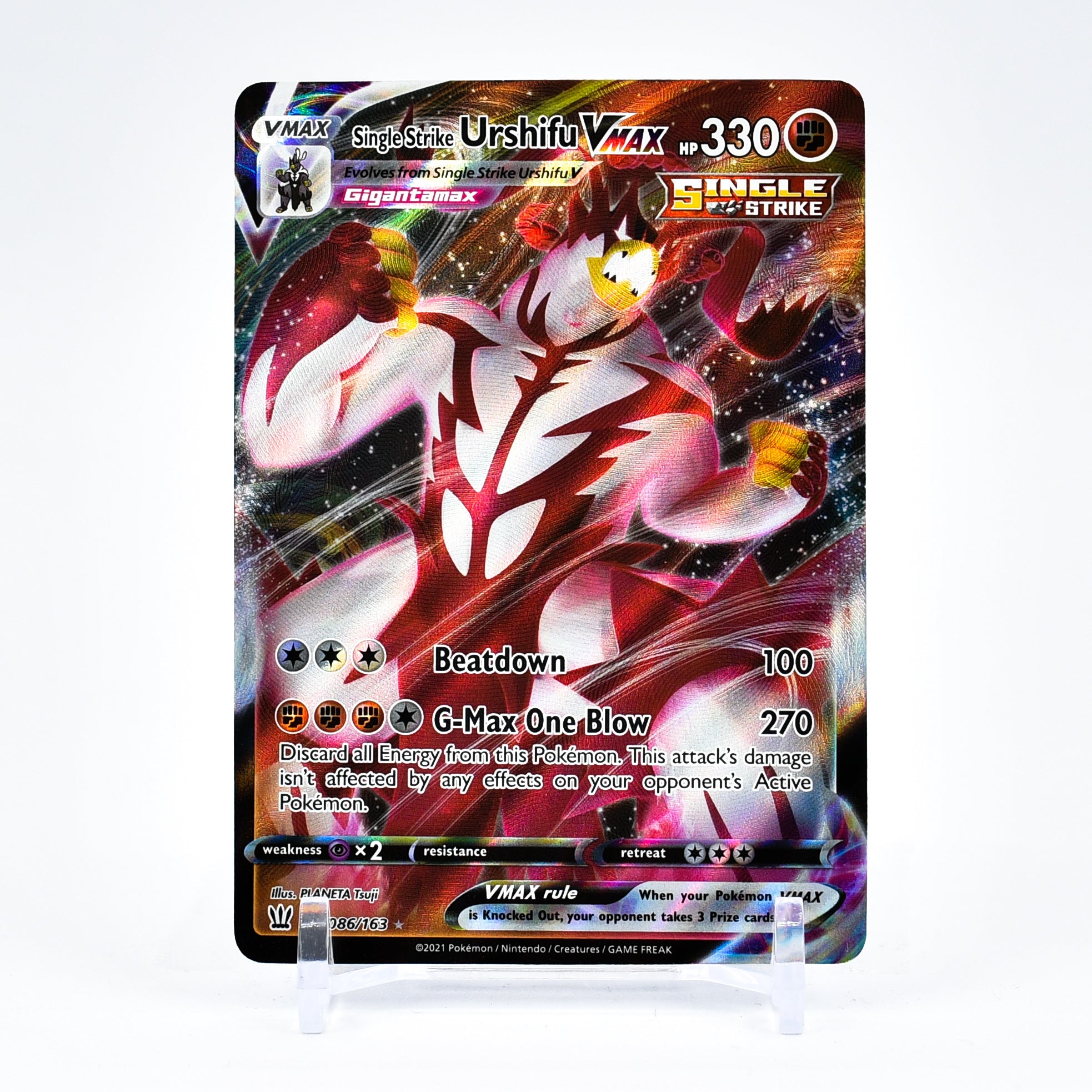 Single Strike Urshifu Vmax - 086/163 Battle Styles Ultra Rare Pokemon - NM/MINT