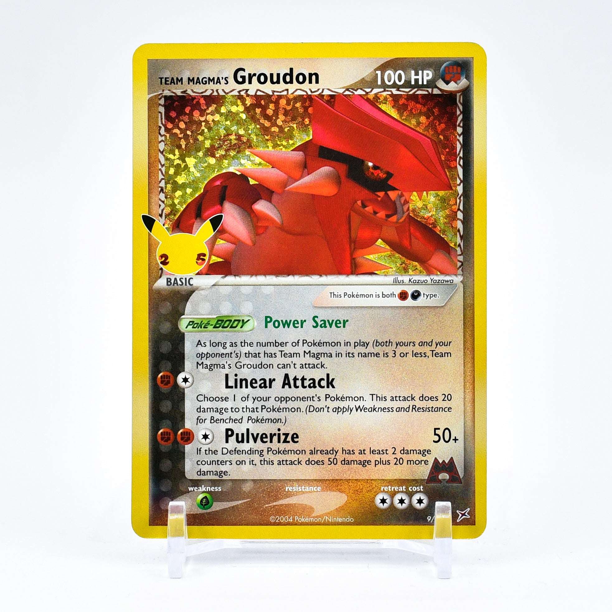 Team Magma's Groudon - Celebrations 25th Anniversary Classic Collection Pokemon - NM/MINT