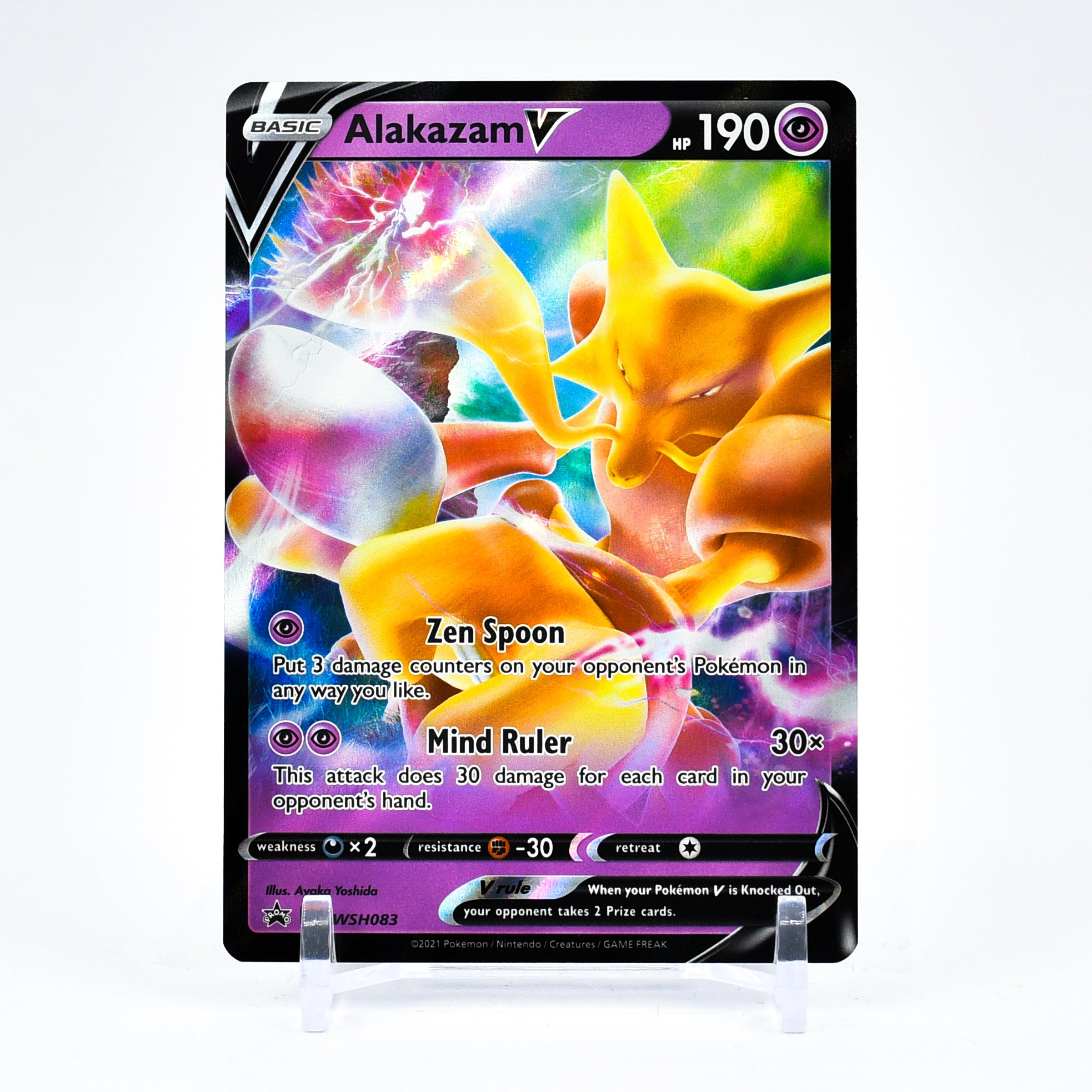 Alakazam V - SWSH083 Black Star Promo Pokemon - NM/MINT