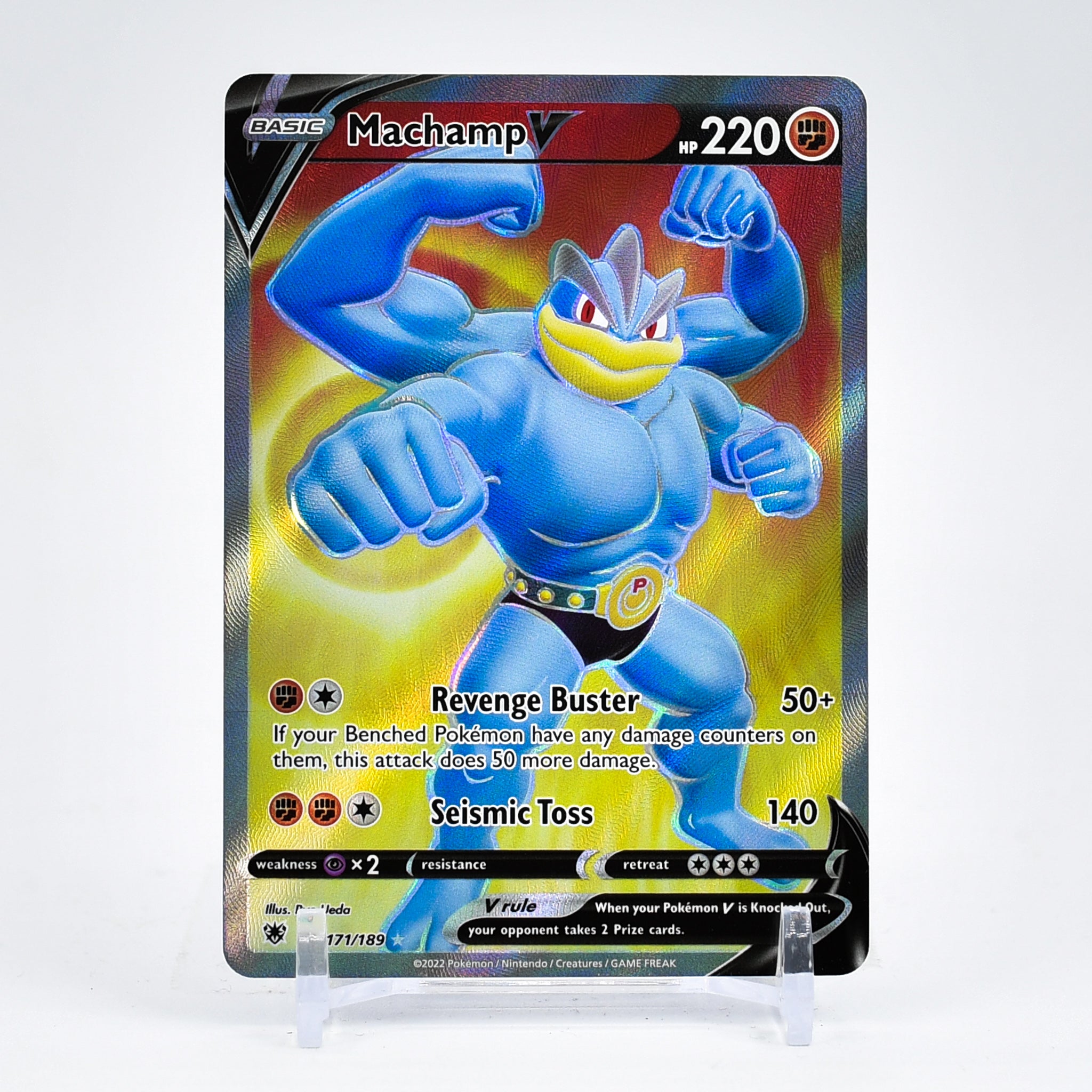 Machamp V - 171/189 Astral Radiance FULL ART Pokemon - NM/MINT