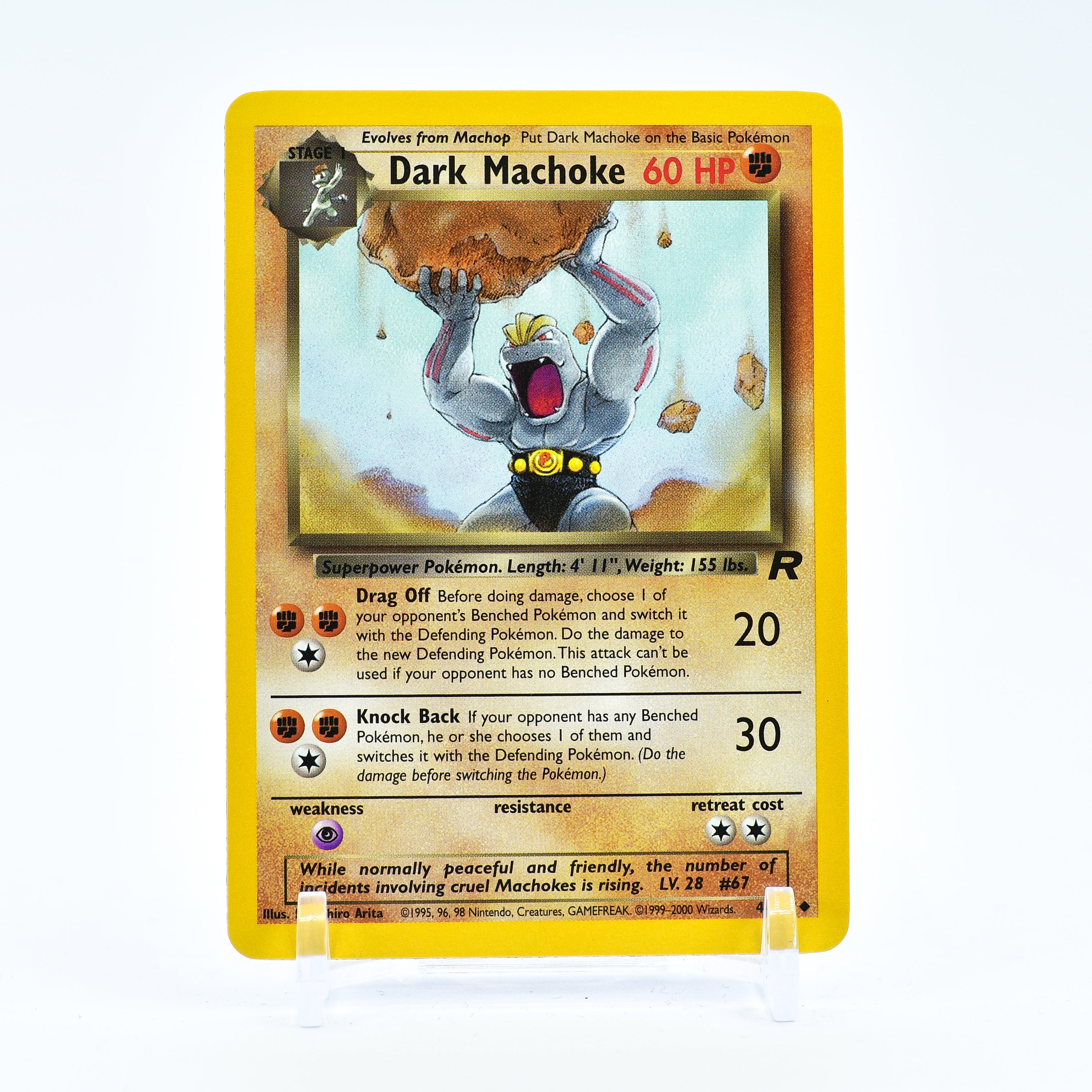 Dark Machoke - 40/82 Team Rocket Unlimited Uncommon Pokemon - NM