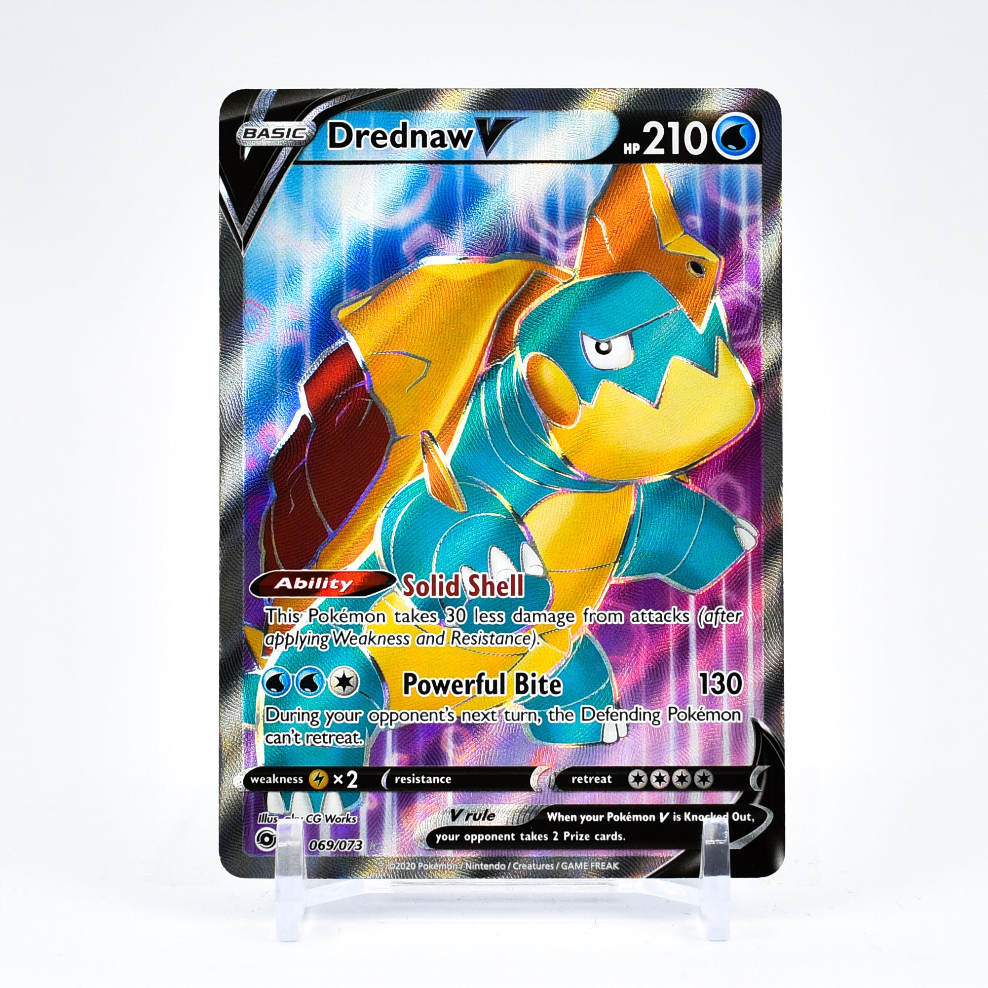 Drednaw V - 069/073 Champion's Path FULL ART Pokemon - NM/MINT