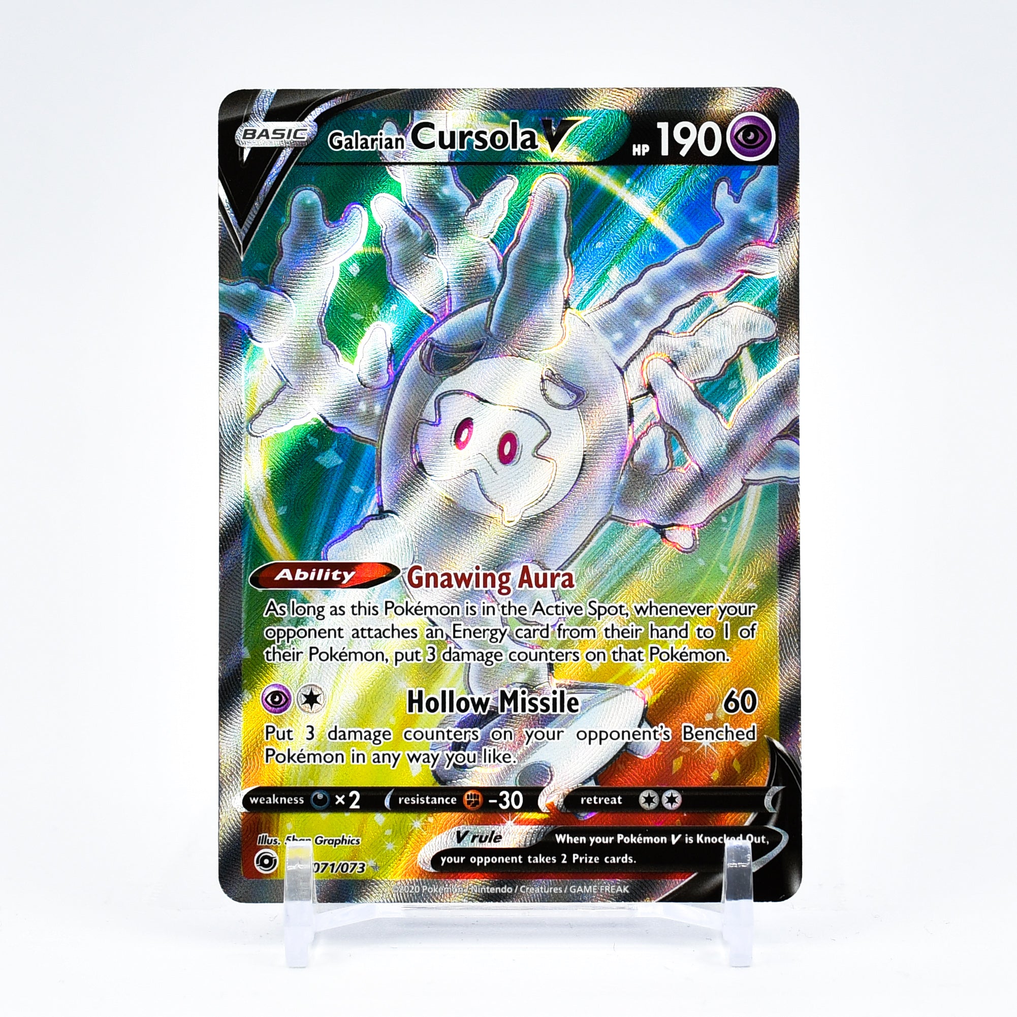 Galarian Cursola V - 071/073 Champion's Path FULL ART Pokemon - NM/MINT