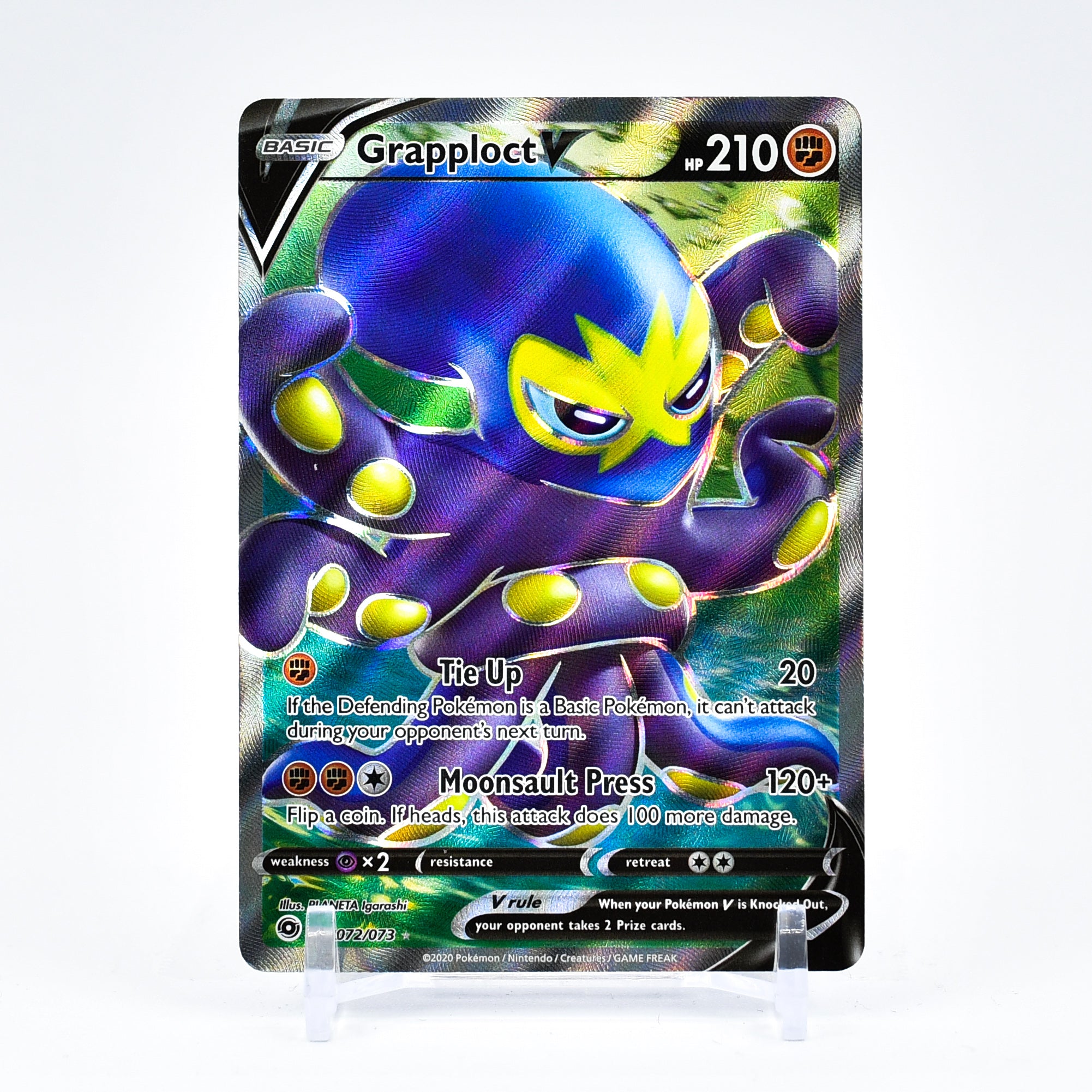 Grapploct V - 072/073 Champion's Path FULL ART Pokemon - NM/MINT