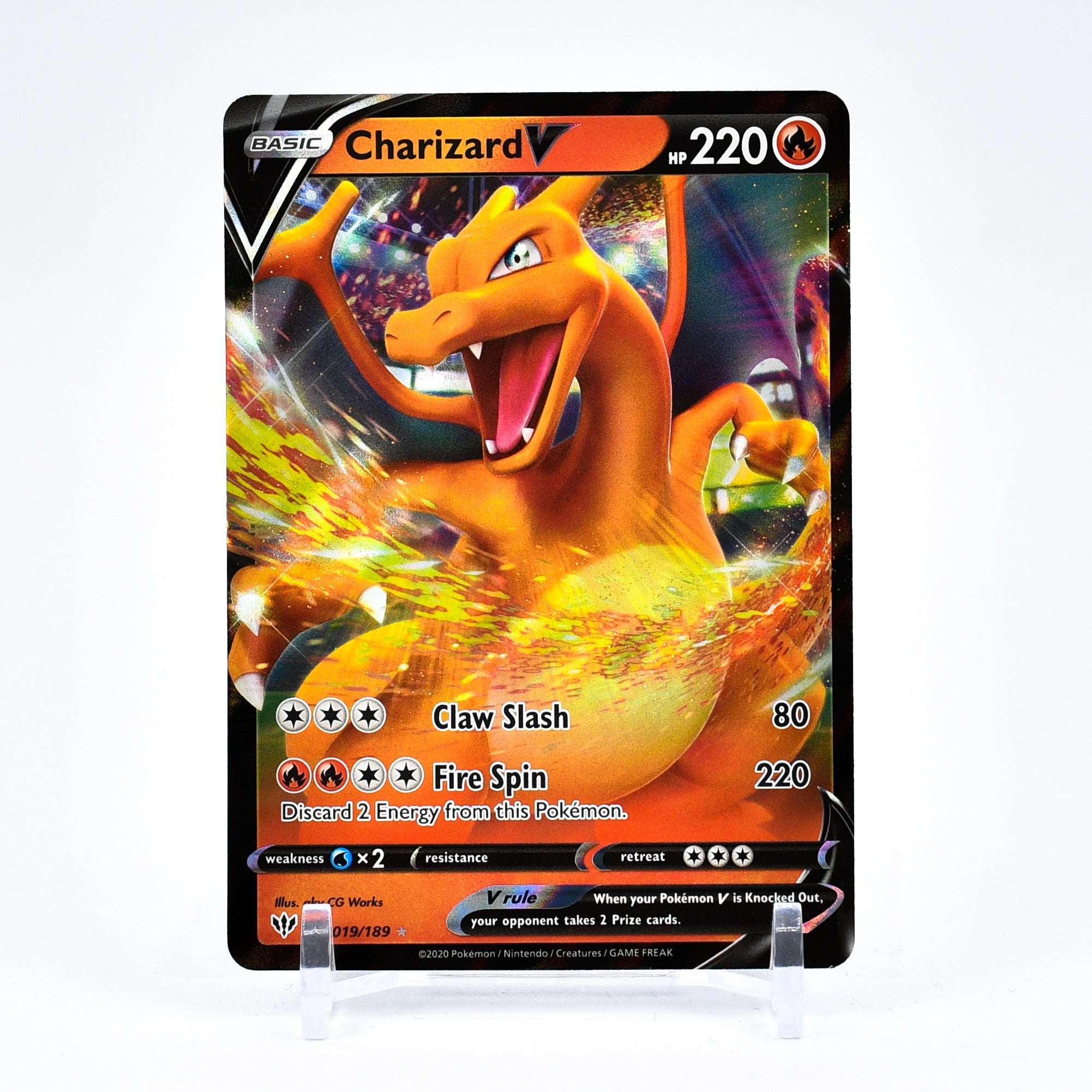 Charizard V - 019/189 Darkness Ablaze Ultra Rare Pokemon - NM/MINT
