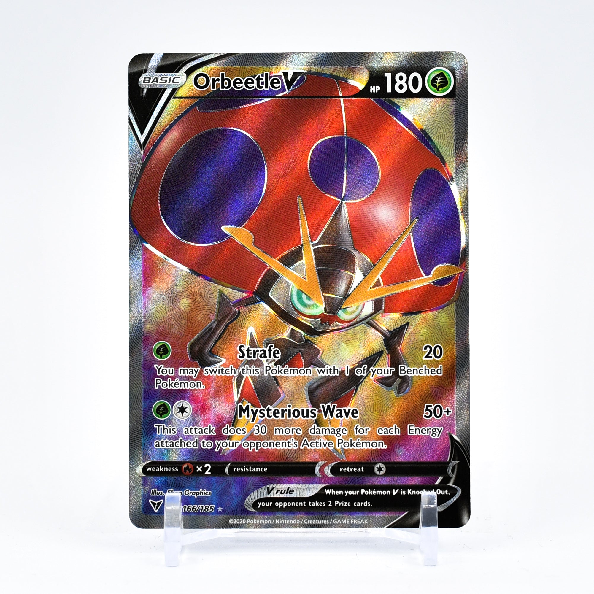 Orbeetle V - 166/185 Vivid Voltage FULL ART Pokemon - NM/MINT