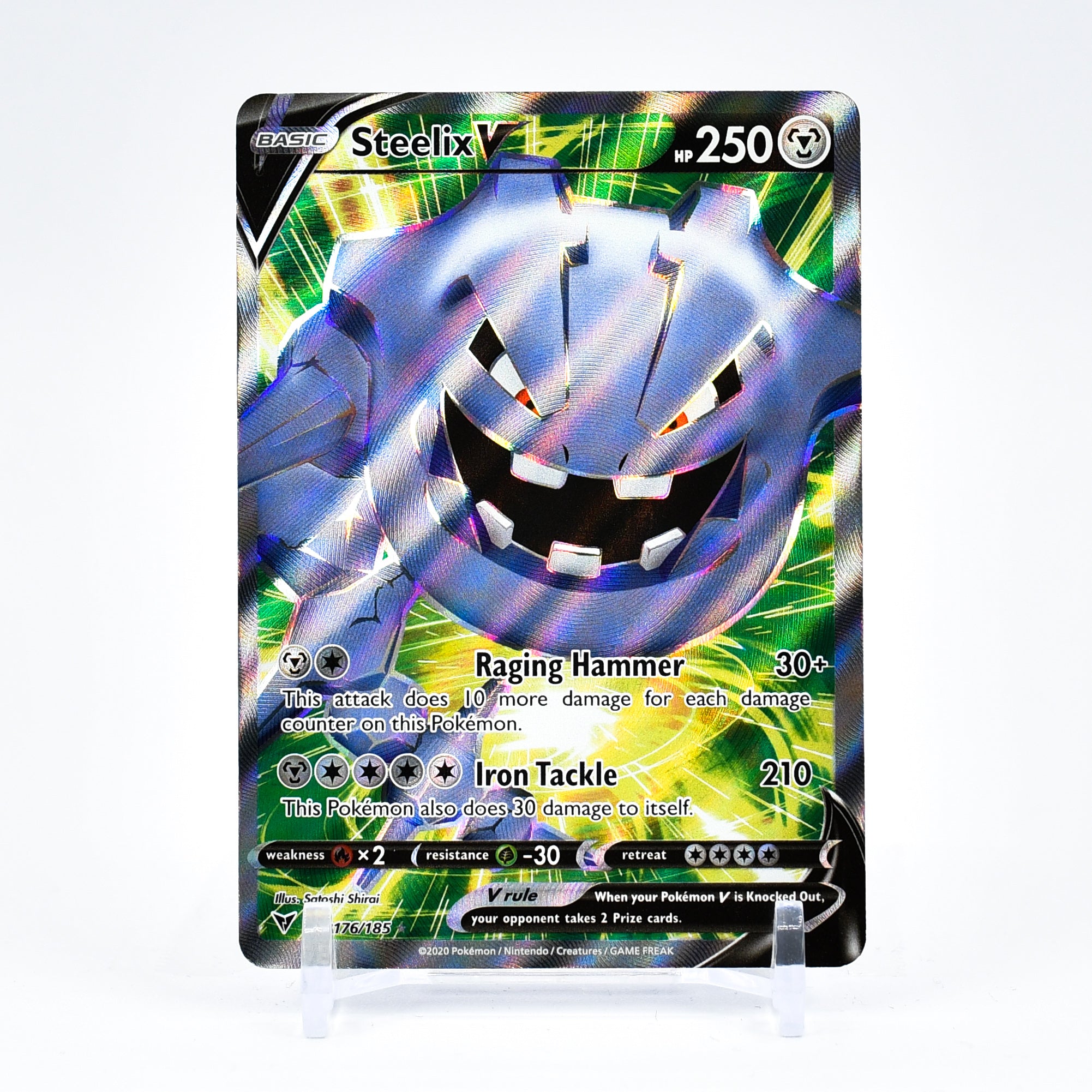 Steelix V - 176/185 Vivid Voltage FULL ART Pokemon - NM/MINT