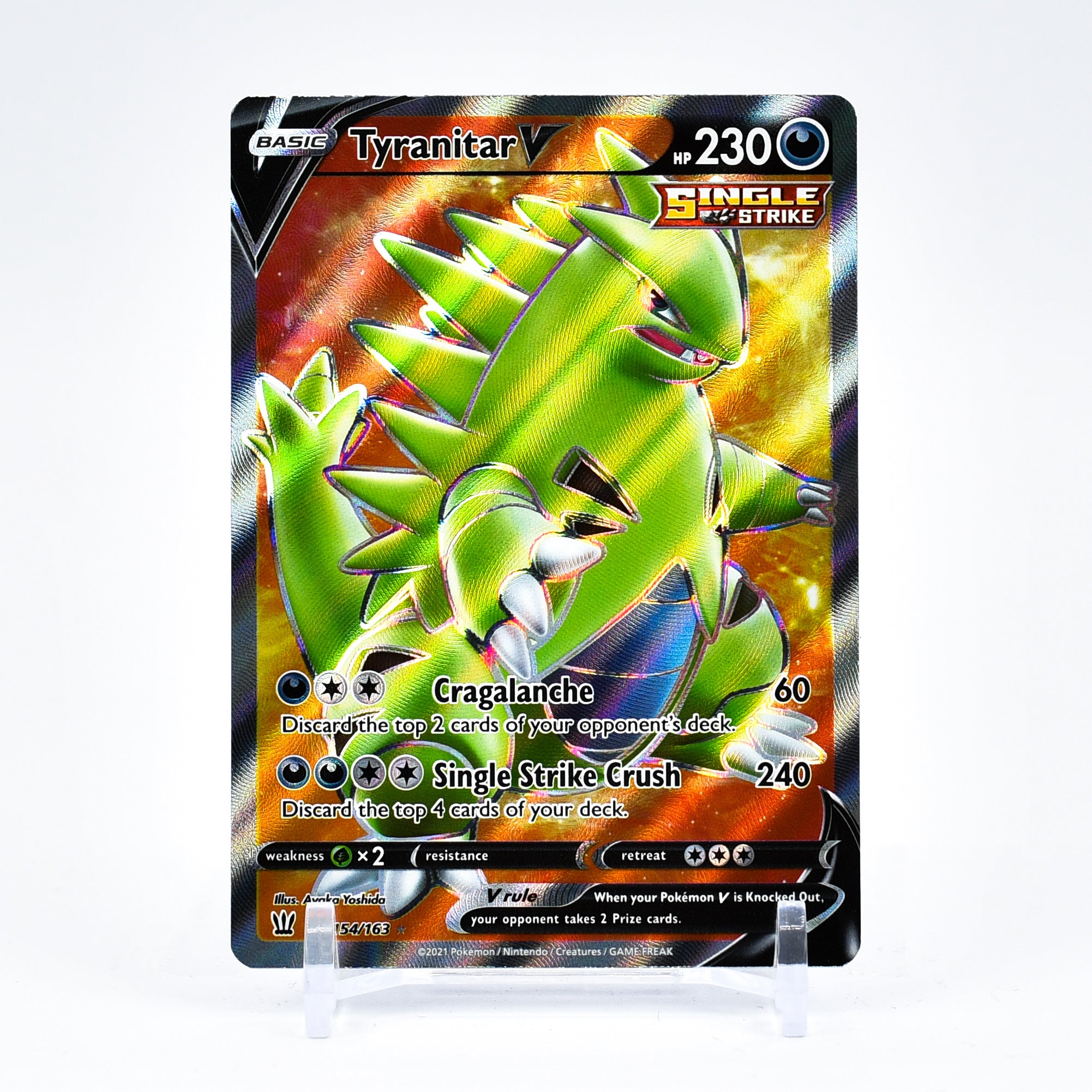 Tyranitar V - 154/163 Battle Styles FULL ART Pokemon - NM/MINT