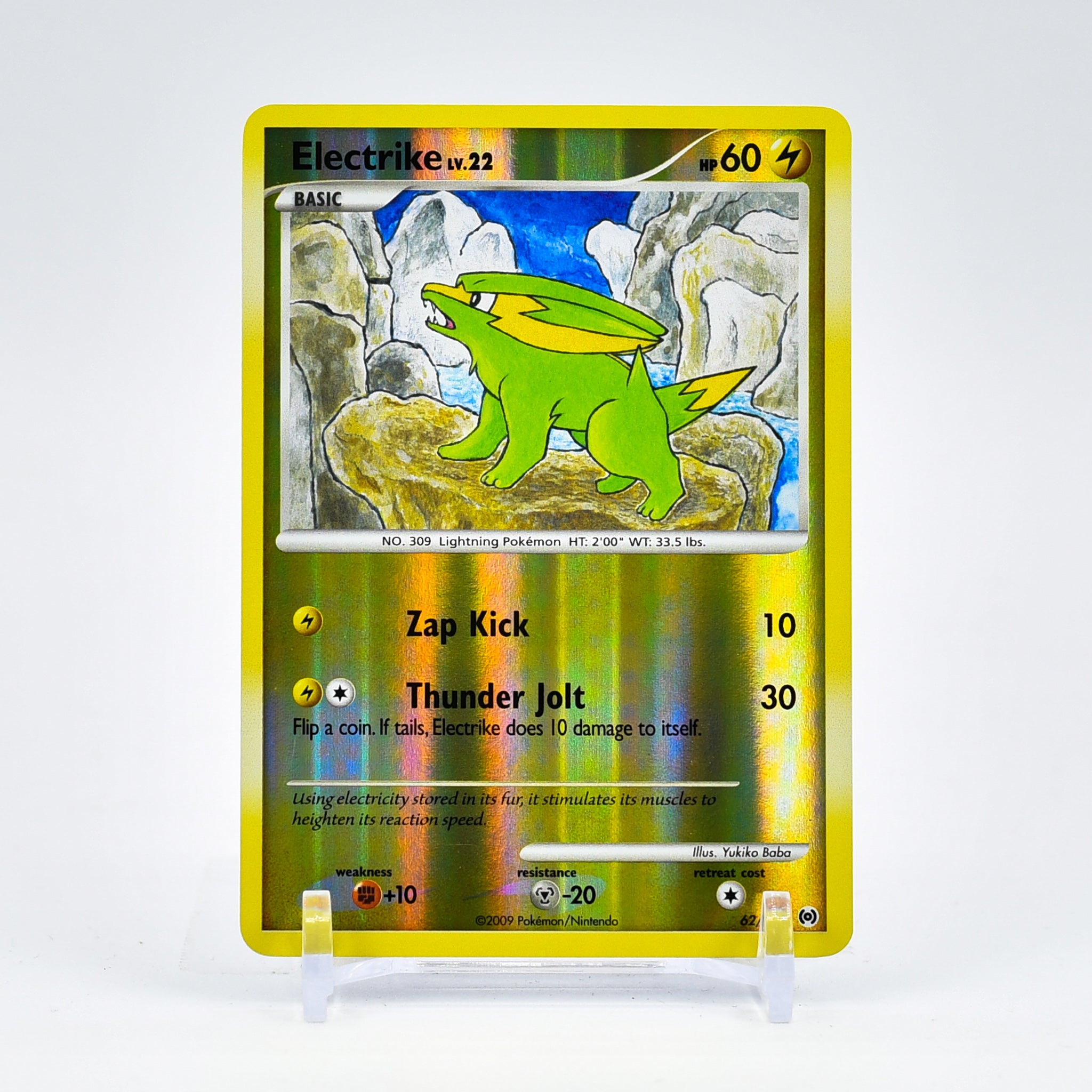 Electrike - 62/99 Arceus Reverse Holo Common Pokemon - NM