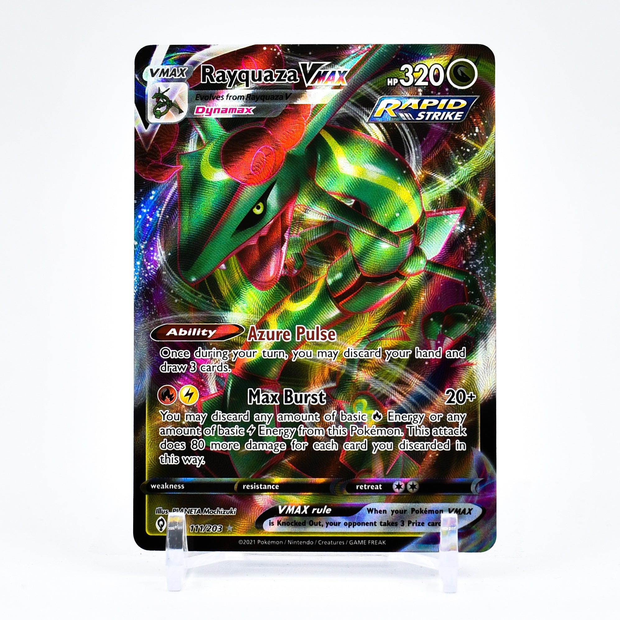 Rayquaza Vmax - 111/203 Evolving Skies Ultra Rare Pokemon - NM/MINT