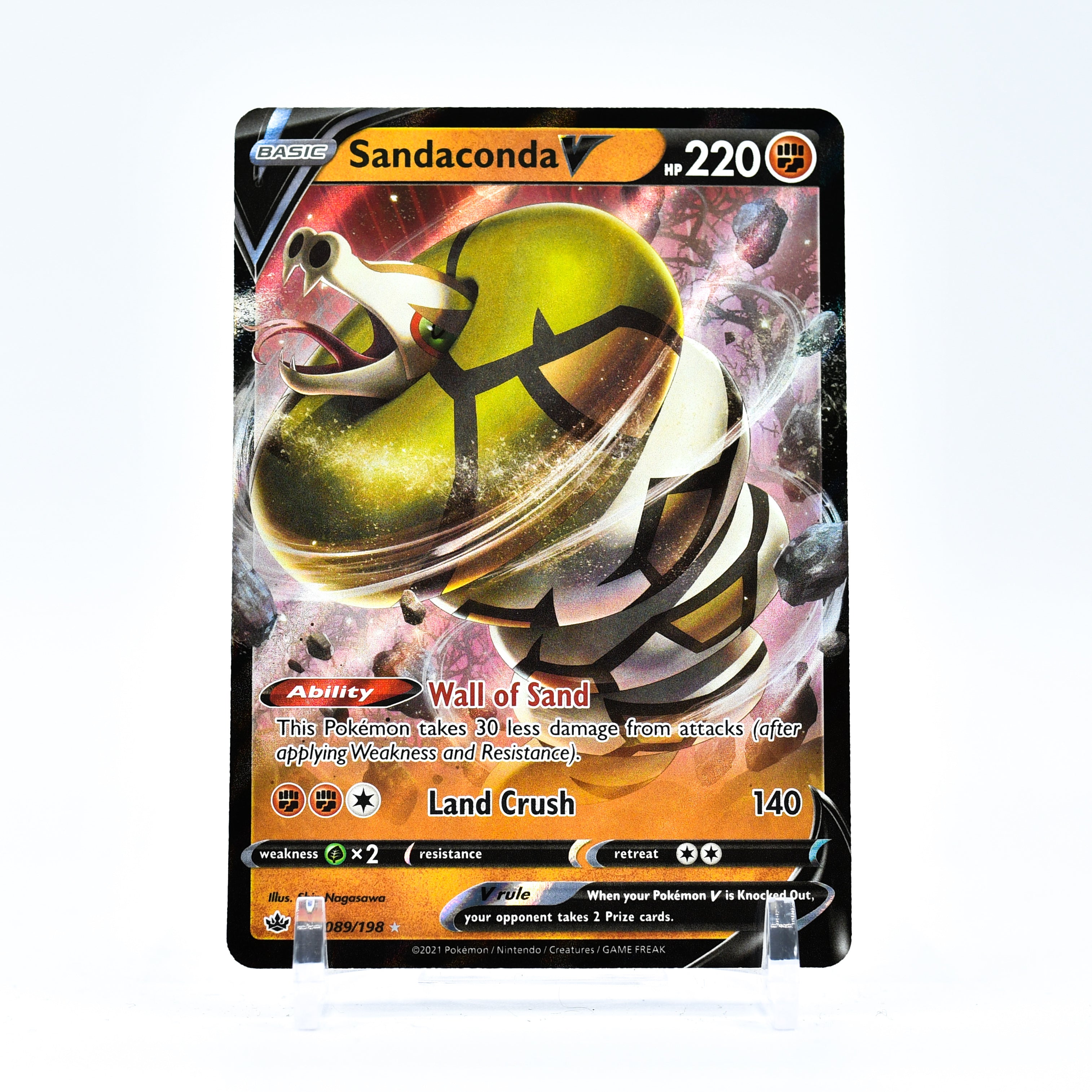 Sandaconda V - 089/198 Chilling Reign Ultra Rare Pokemon - NM/MINT