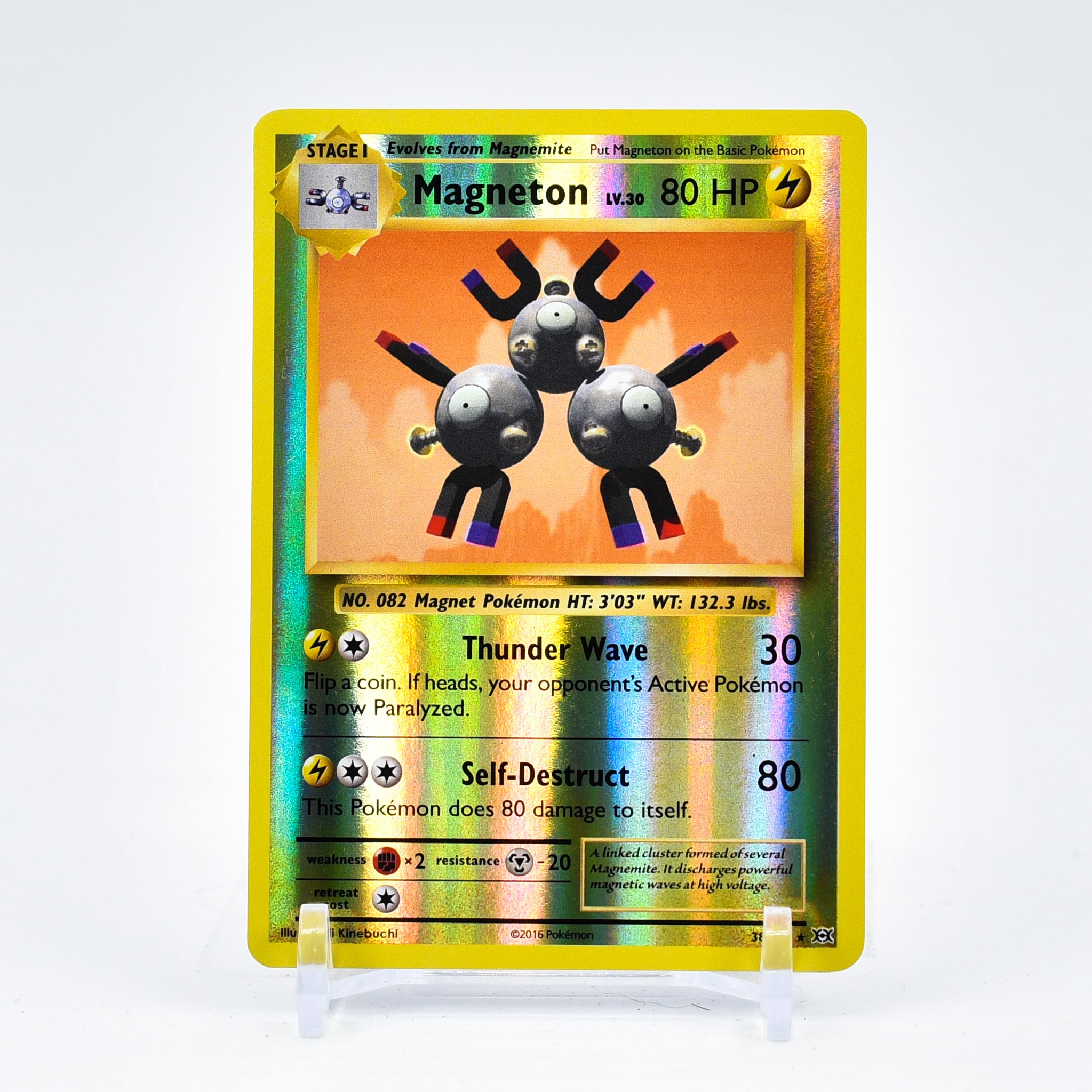 Magneton - 38/108 Evolutions Reverse Holo Rare Pokemon - NM