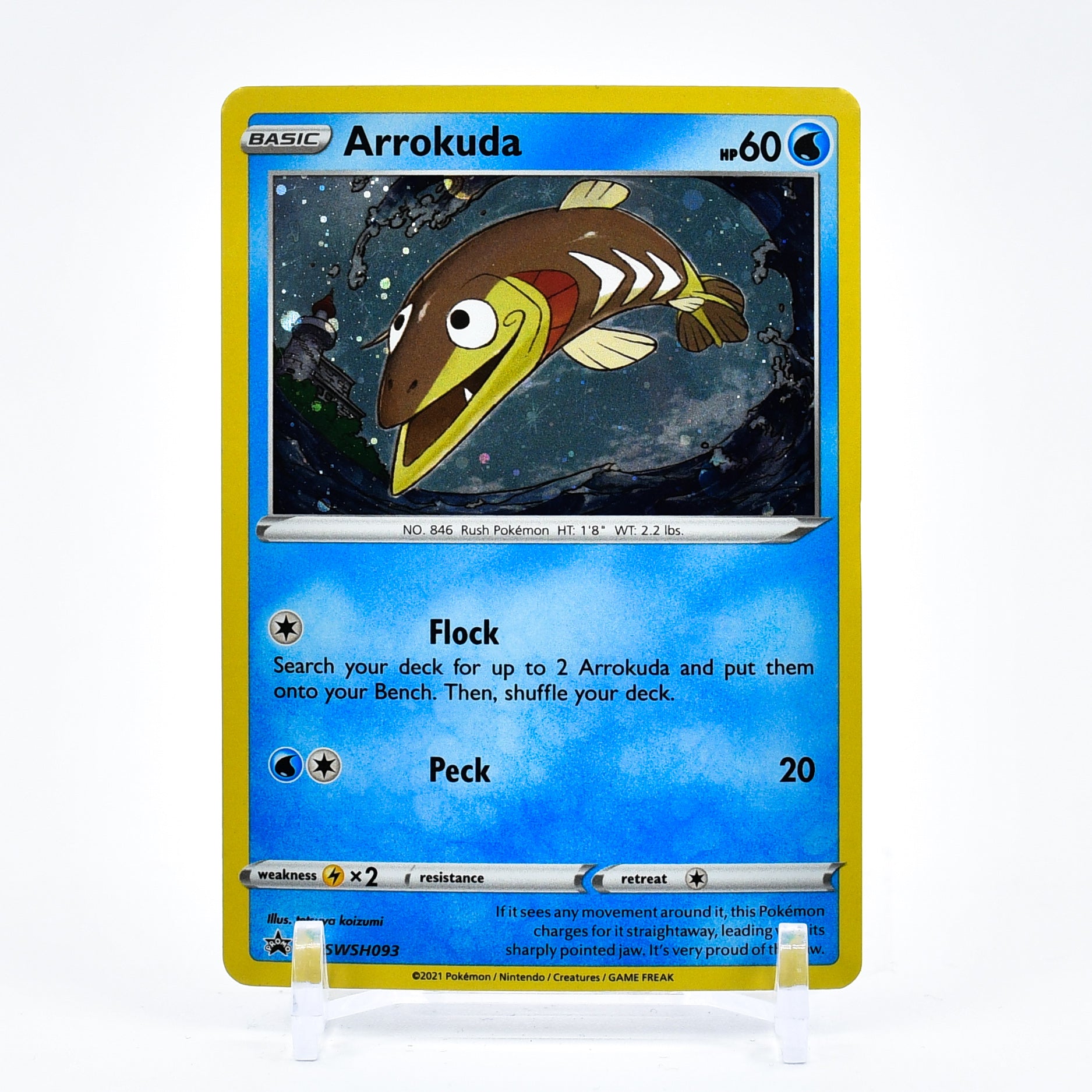 Arrokuda - SWSH093 Black Star Promo Holo Pokemon - NM/MINT