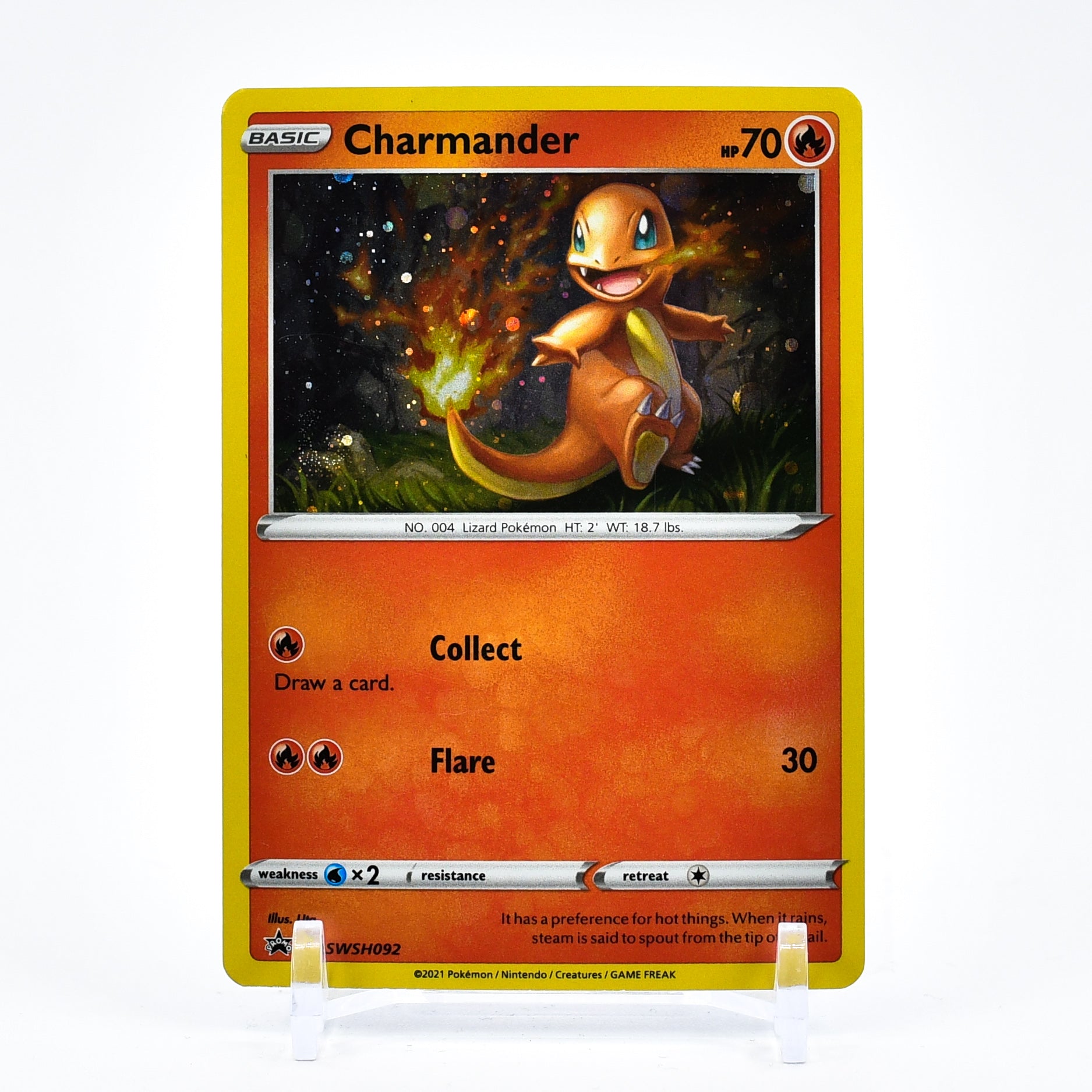 Charmander - SWSH092 Black Star Promo Holo Pokemon - NM/MINT