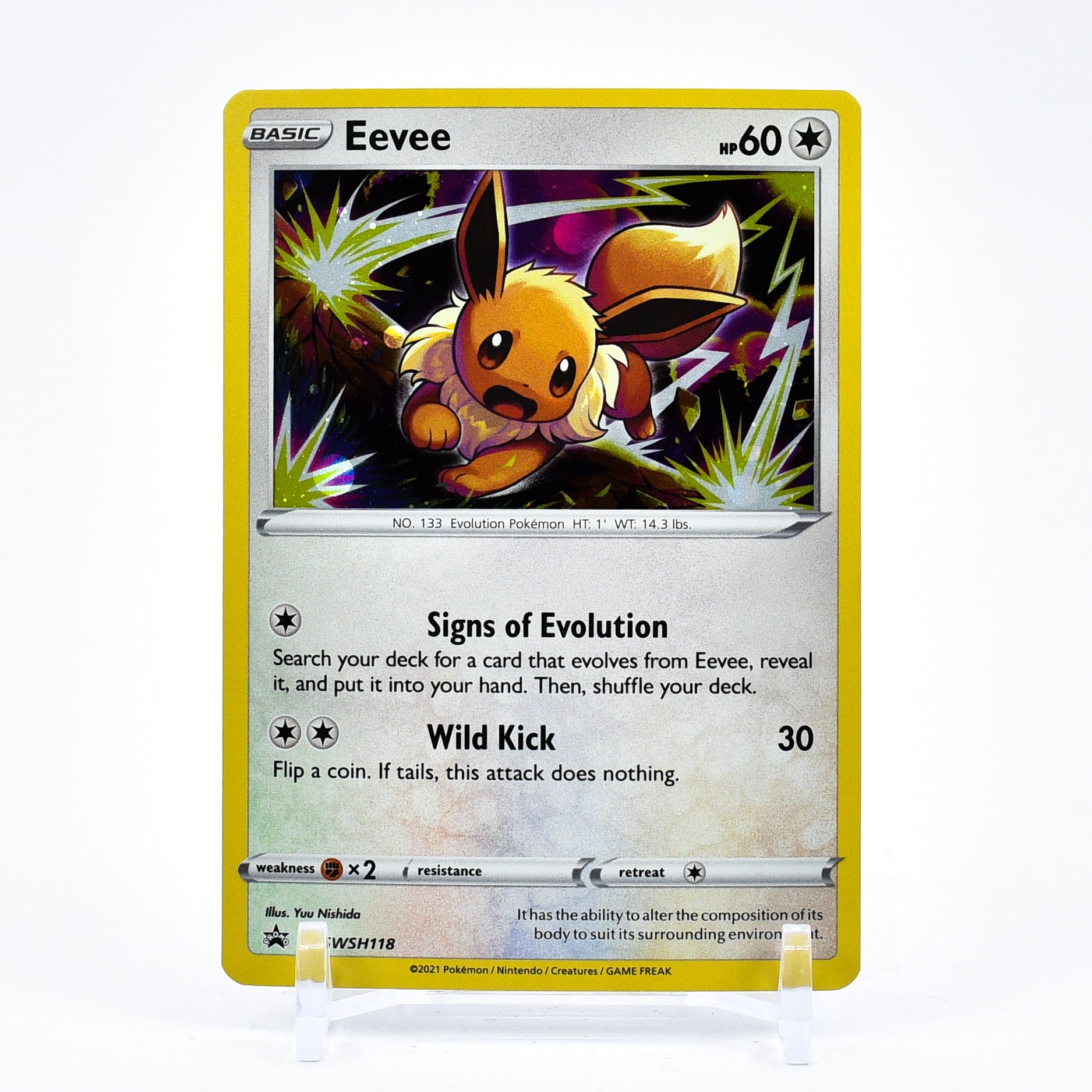 Eevee - SWSH118 Black Star Promo Holo Pokemon - NM/MINT