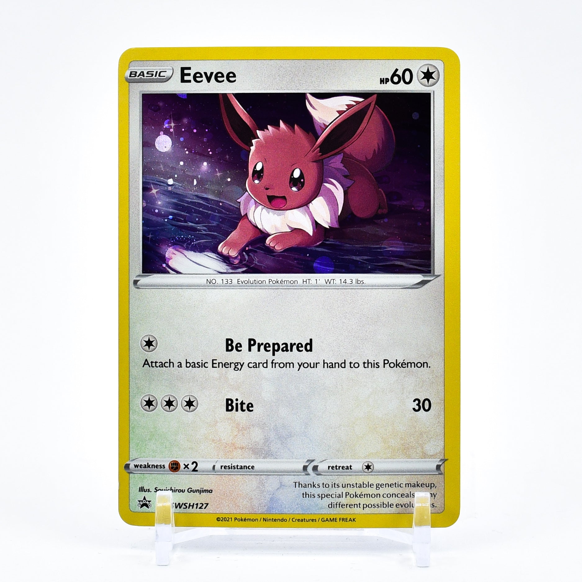 Eevee - SWSH127 Black Star Promo Holo Pokemon - NM/MINT