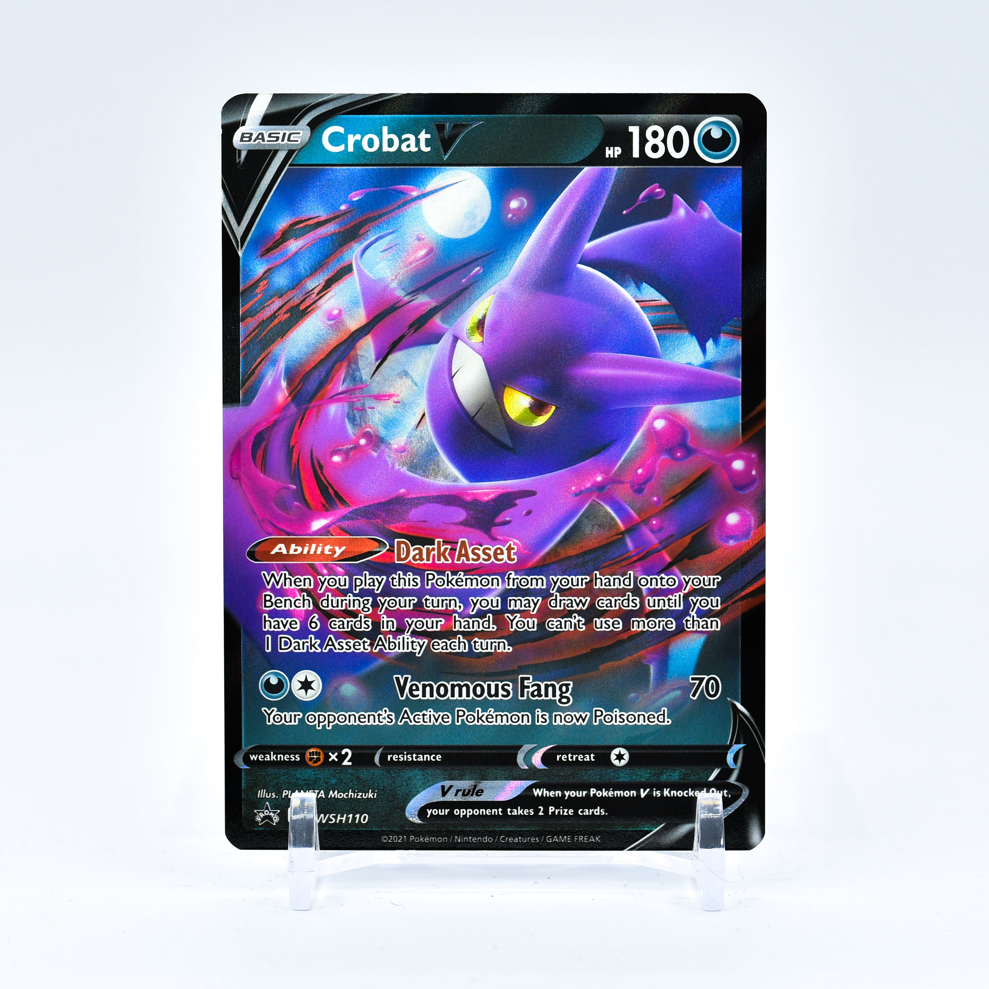 Crobat V - SWSH110 Black Star Promo Ultra Rare Pokemon - NM/MINT