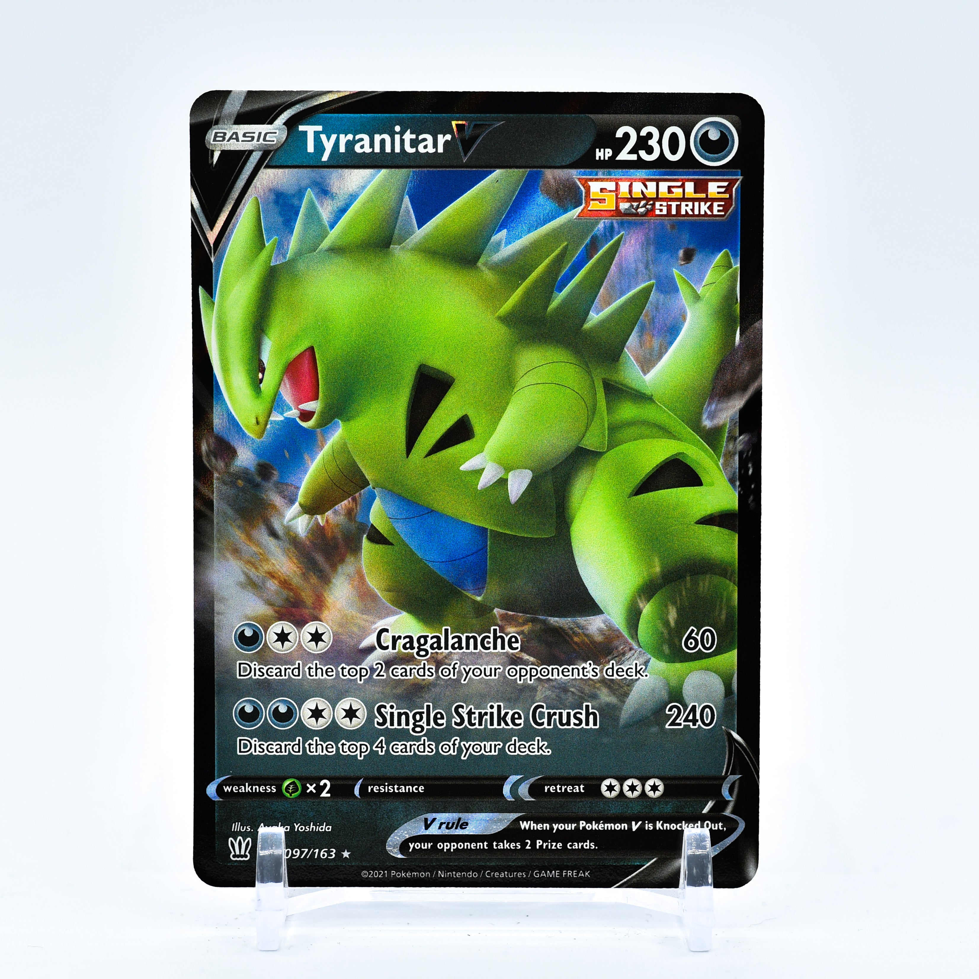 Tyranitar V - 097/163 Battle Styles Ultra Rare Pokemon - NM/MINT